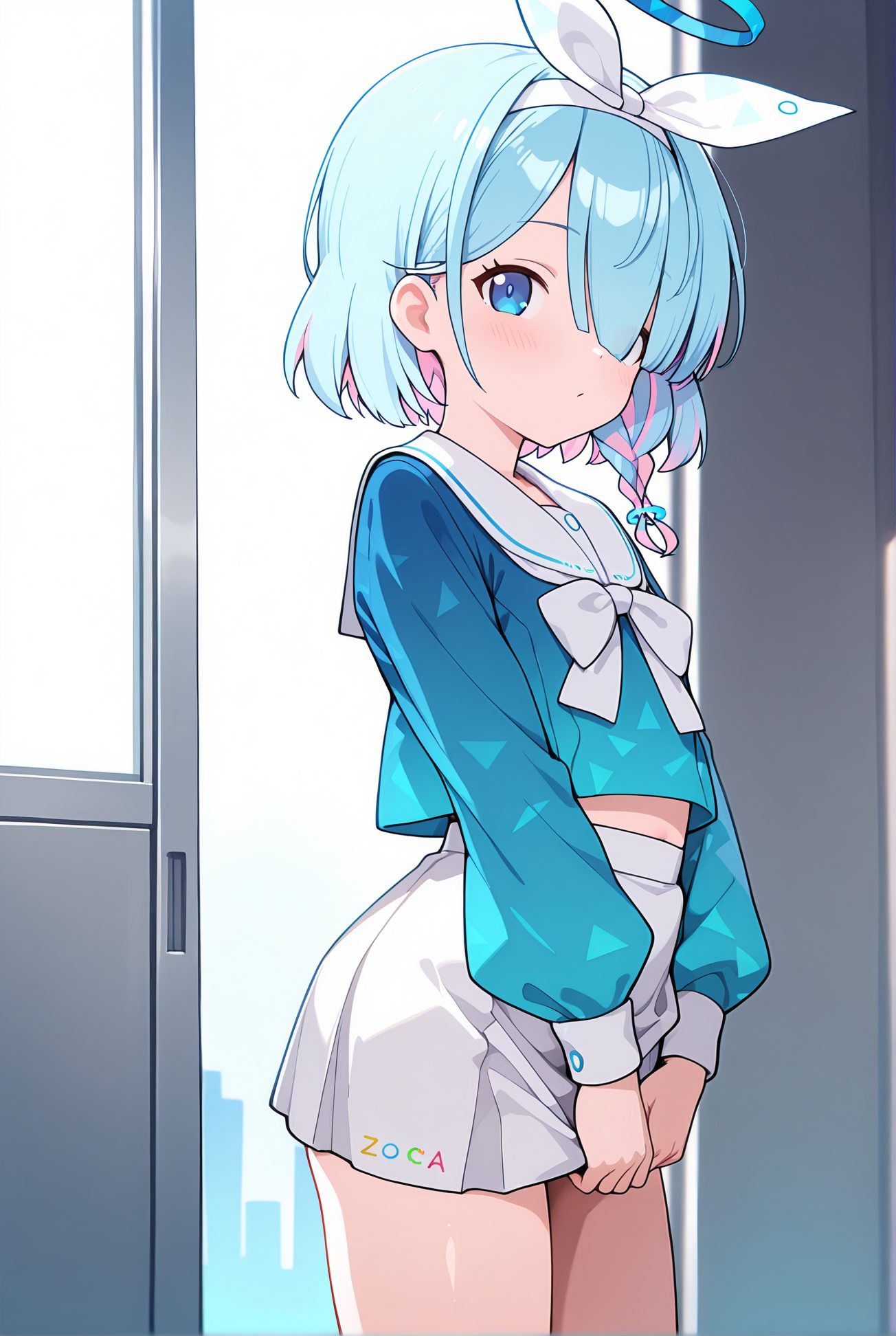 アロナの制服姿AIイラスト