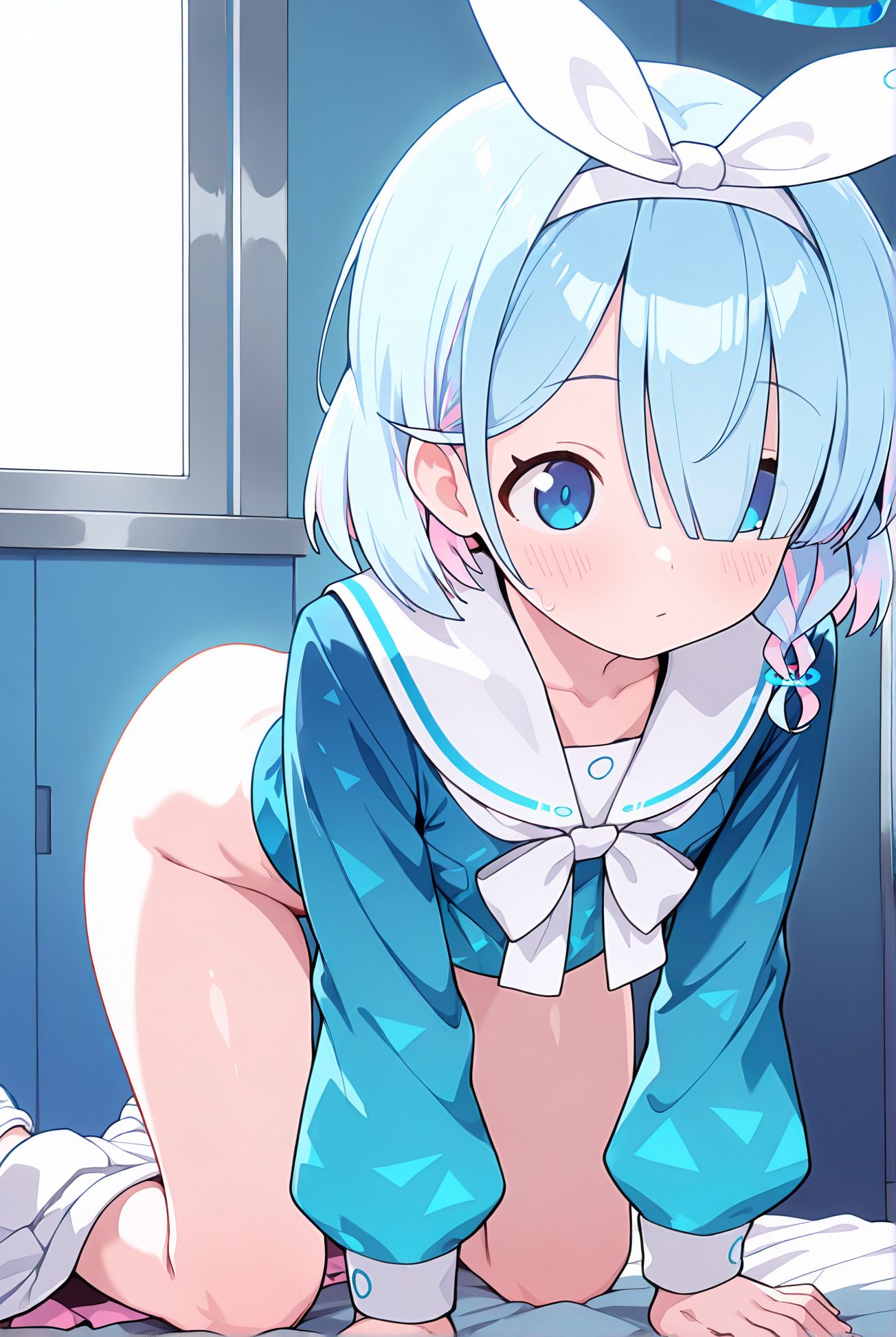 アロナの制服姿AIイラスト
