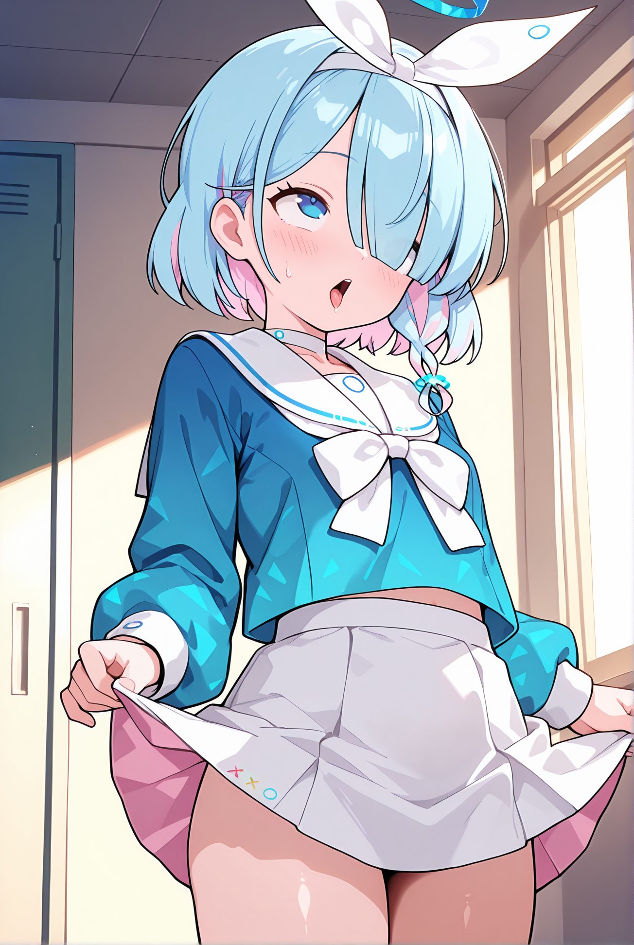 アロナの制服姿AIイラスト