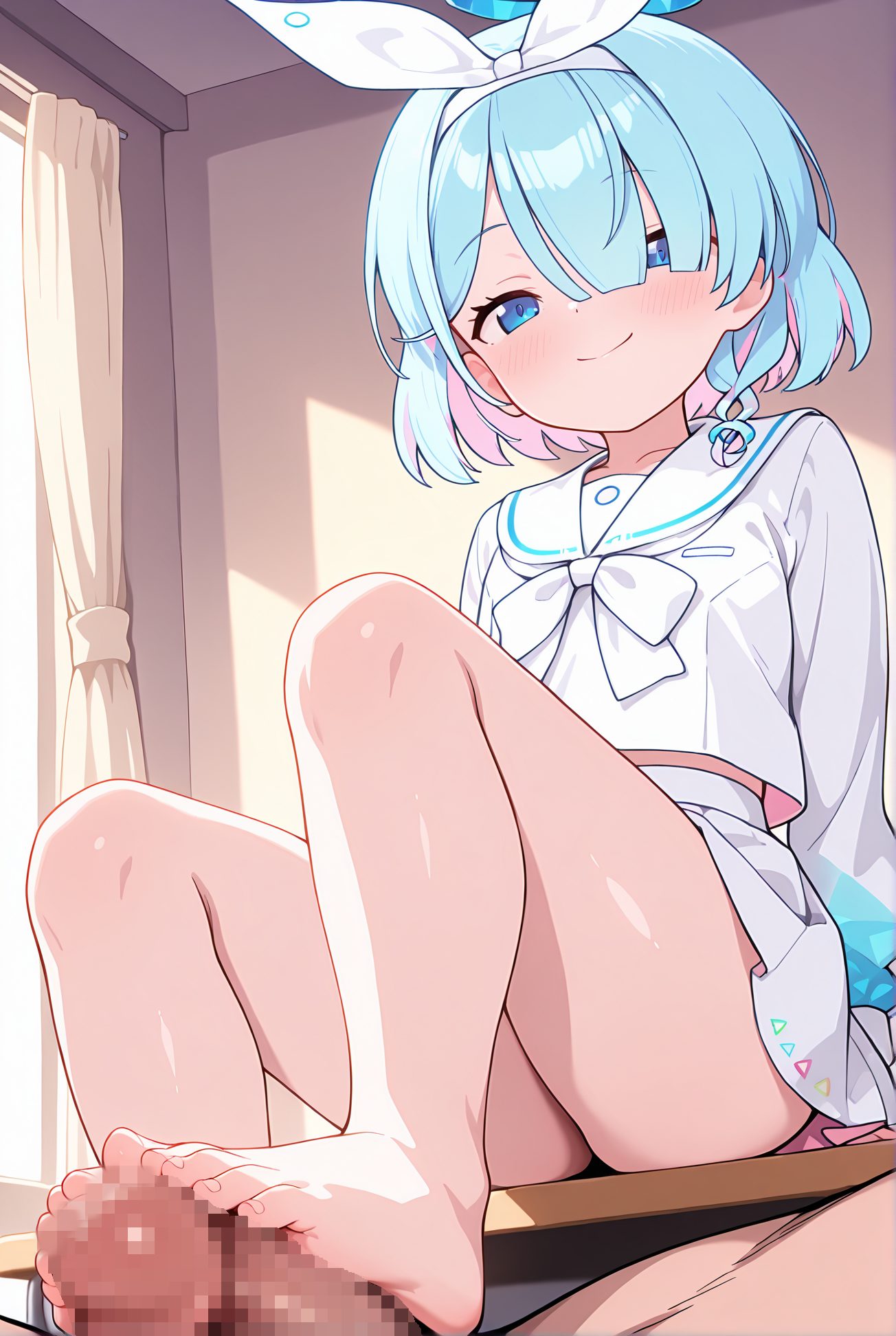 アロナの制服姿AIイラスト