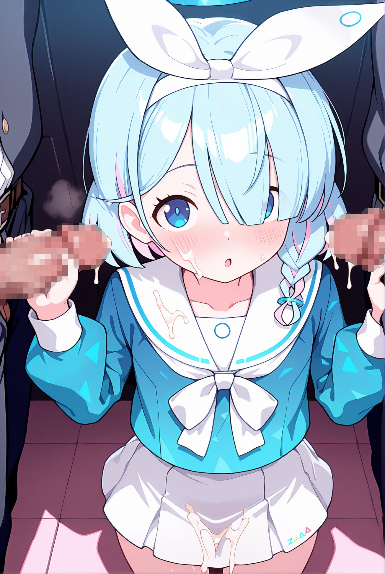 アロナの制服姿AIイラスト