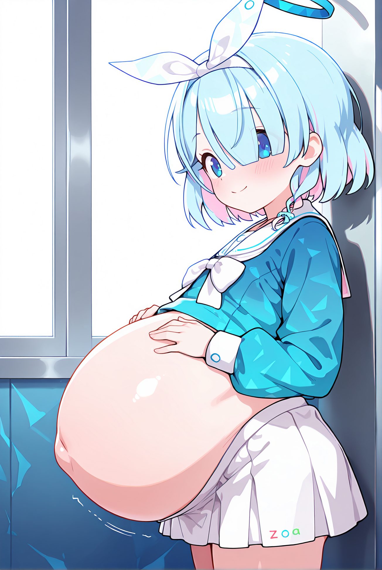アロナの制服姿AIイラスト