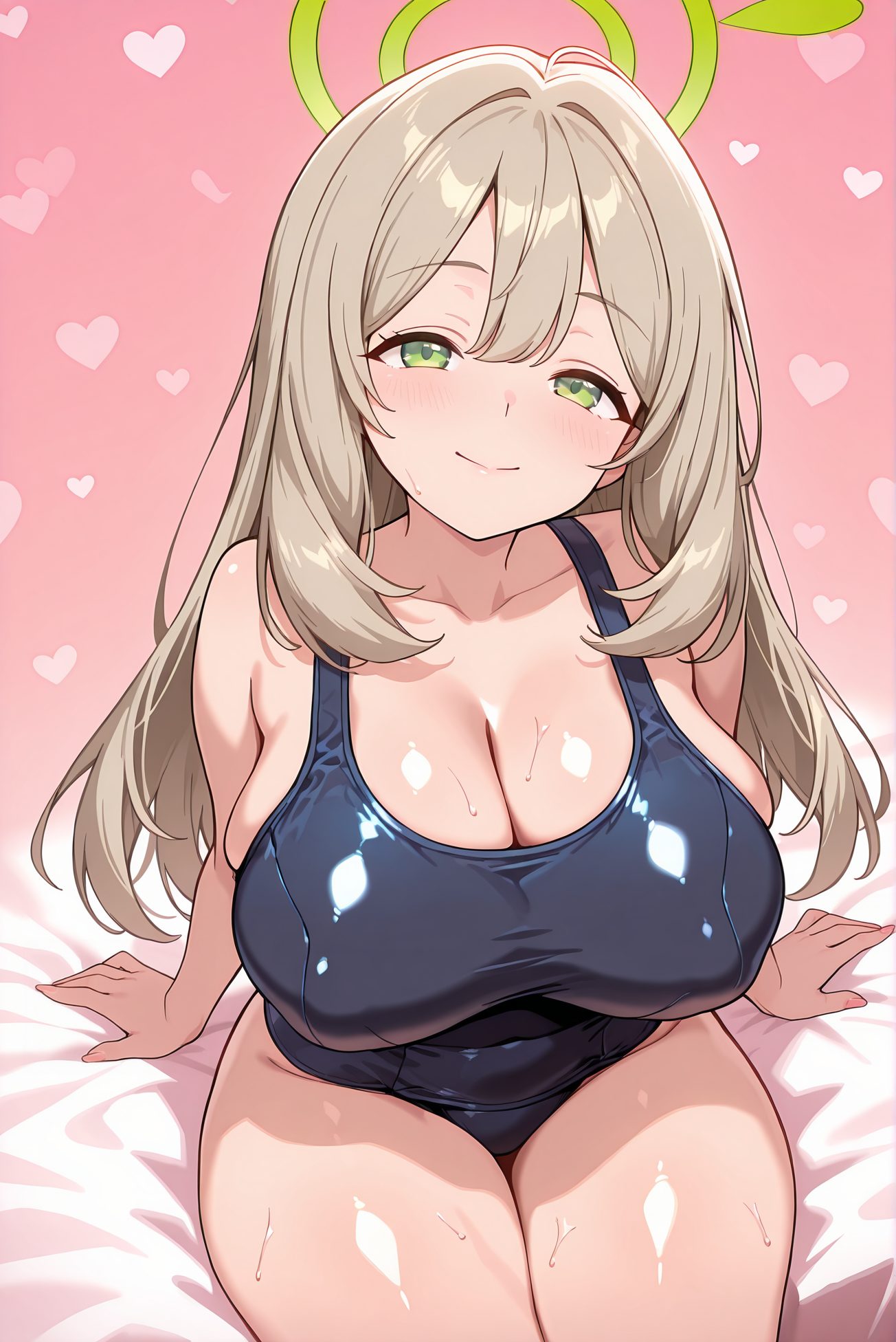十六夜ノノミが水着姿のAIイラスト