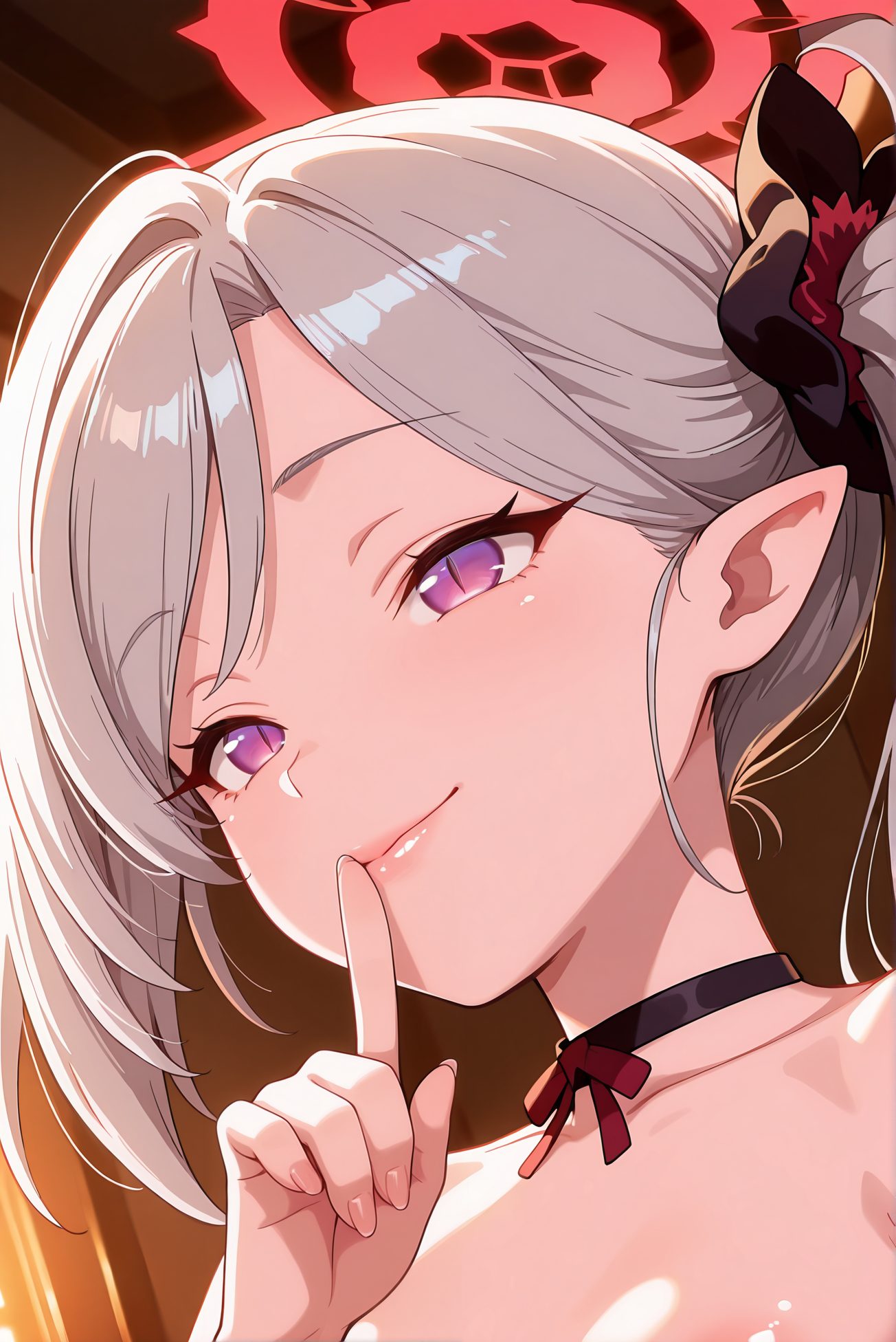 ムツキの微笑むAIイラスト