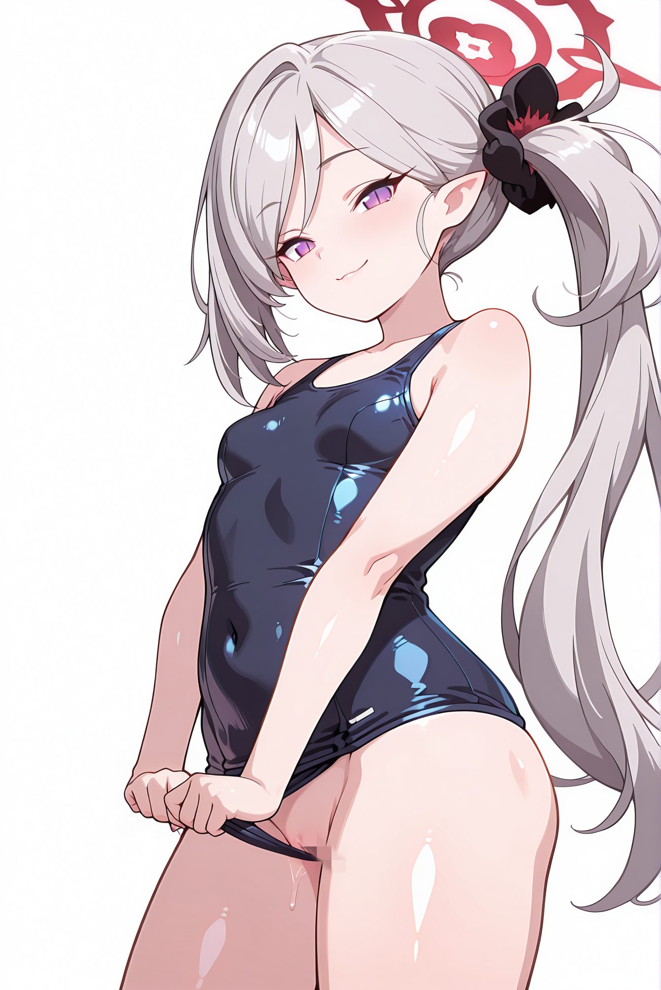 浅黄ムツキの水着AIイラスト
