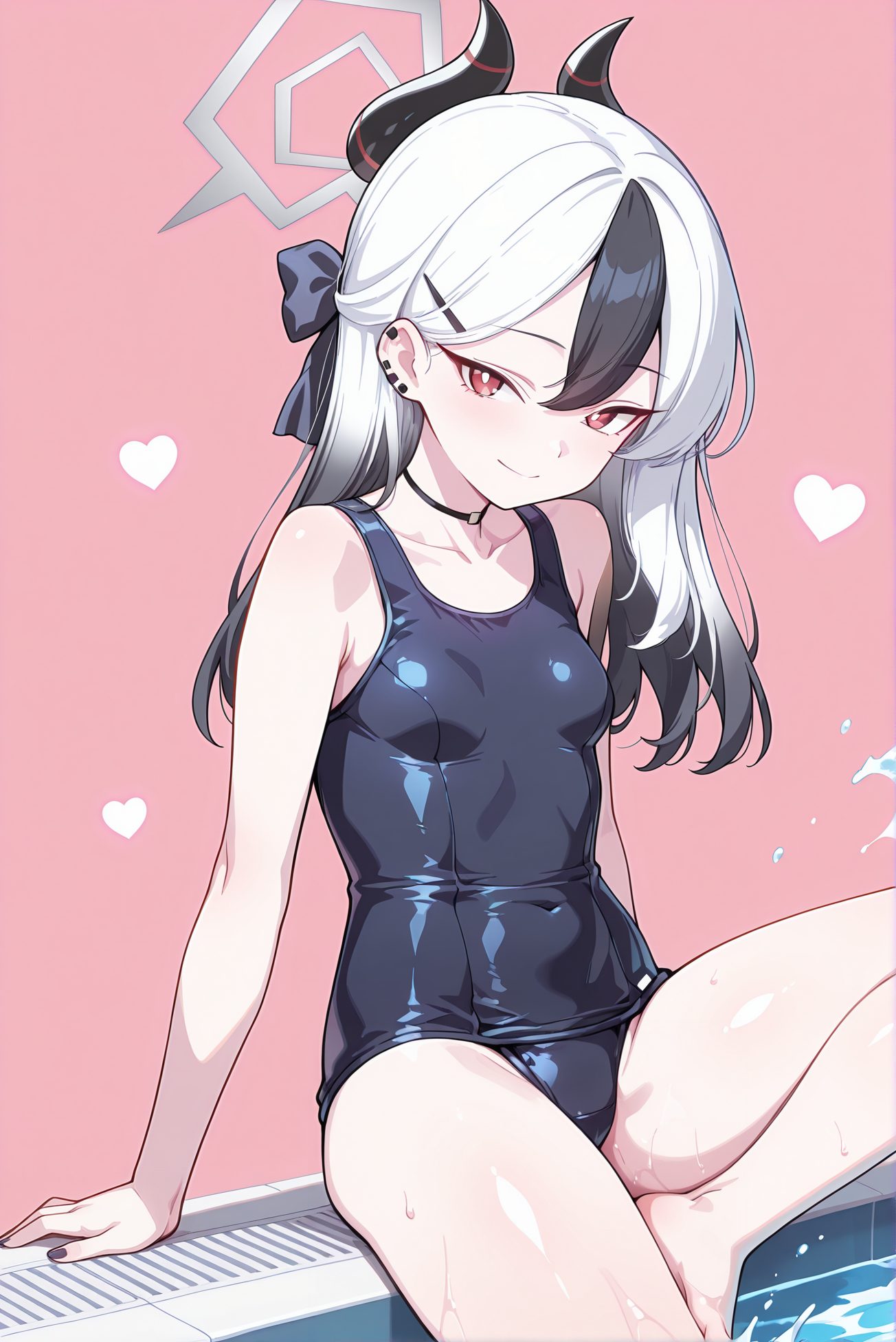 鬼方カヨコの水着AIイラスト