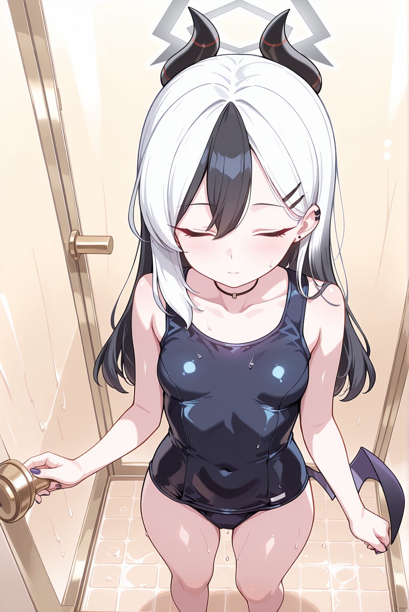 鬼方カヨコの水着AIイラスト