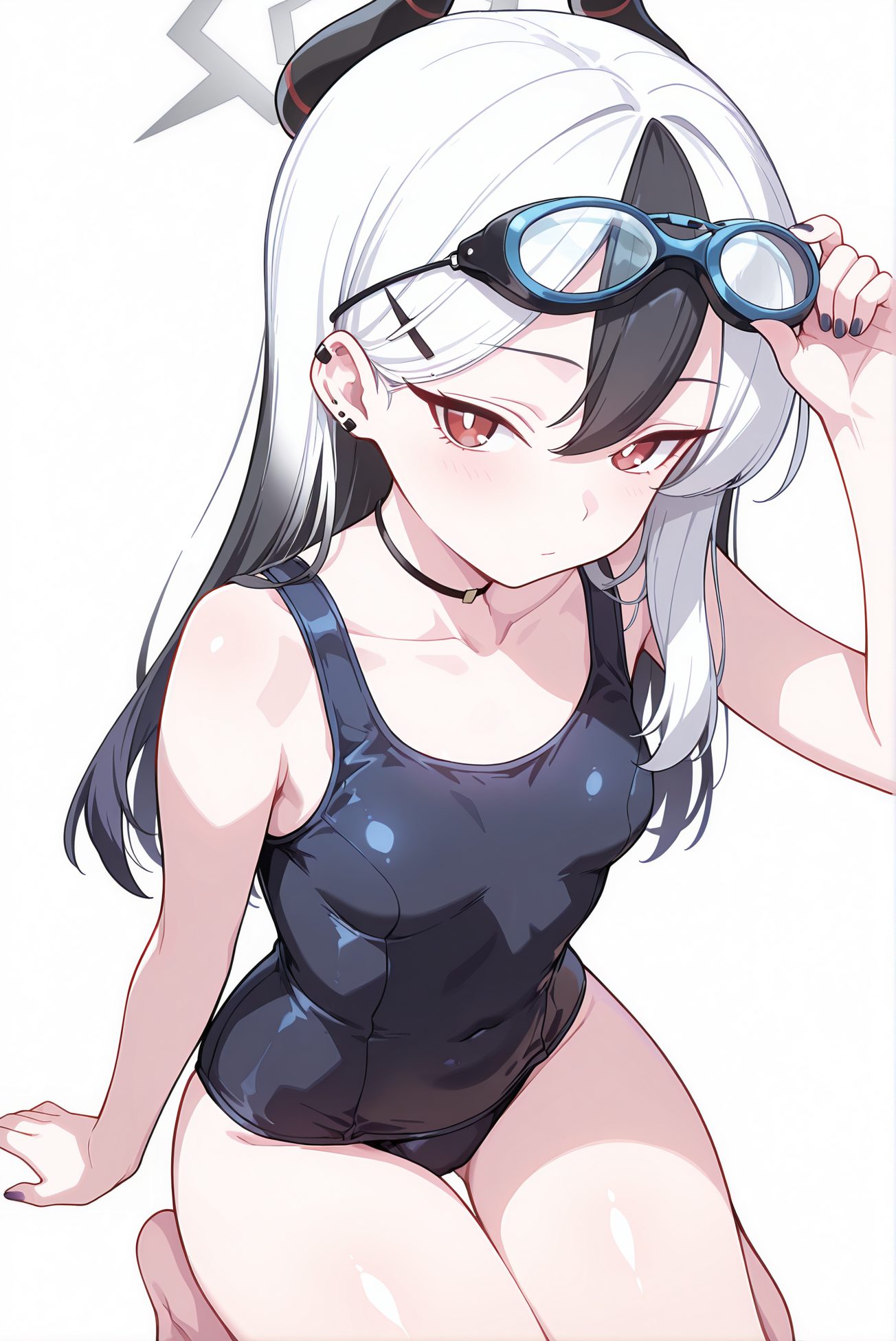 カヨコのスク水AIイラスト