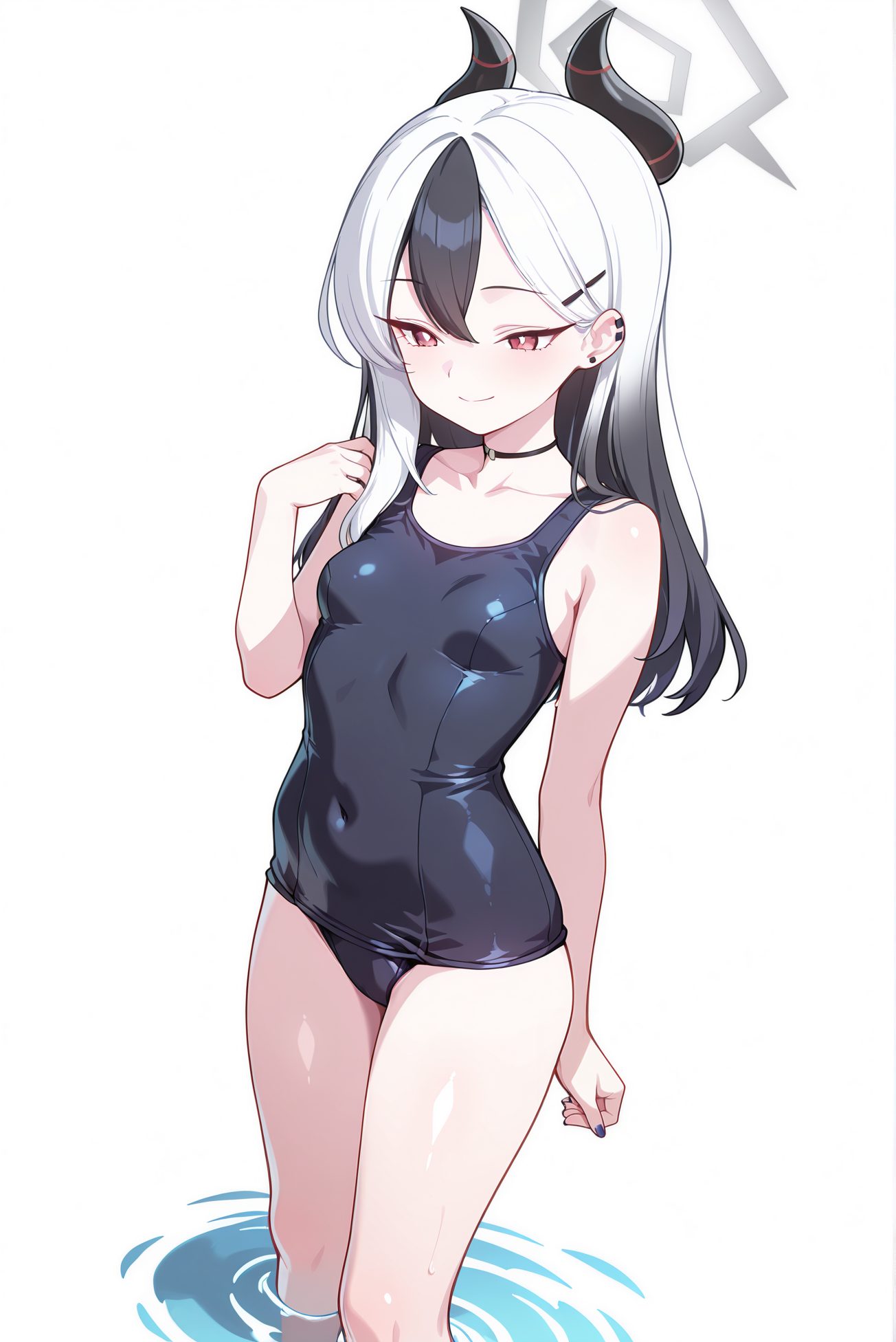 カヨコのスク水AIイラスト