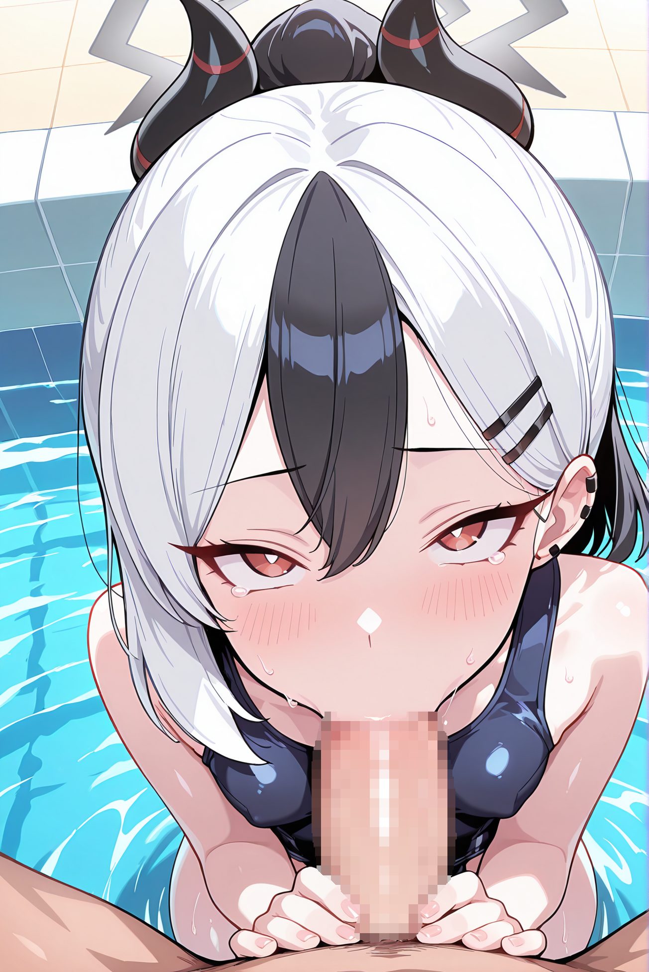 カヨコのスク水AIイラスト