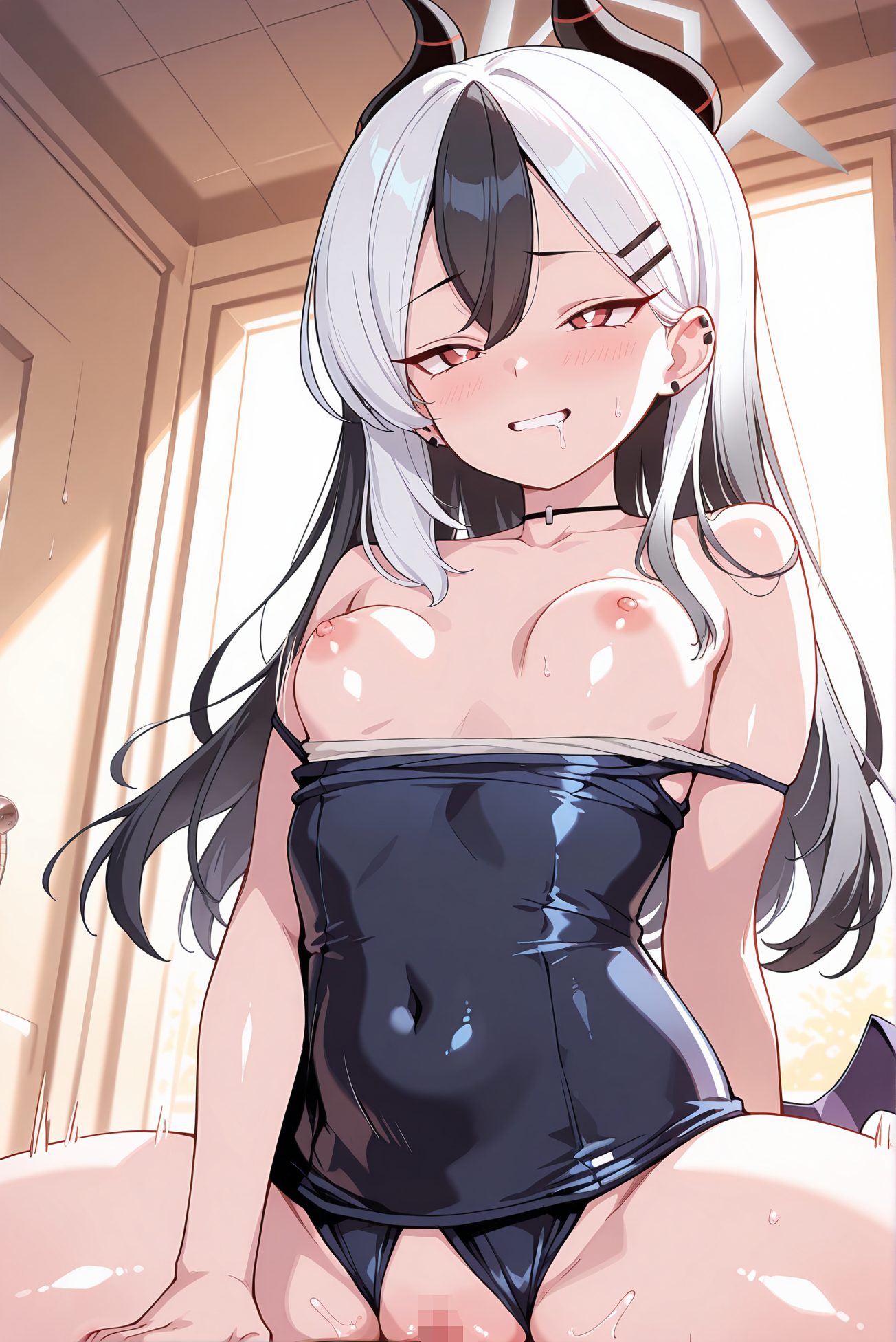 鬼方カヨコの水着AIイラスト