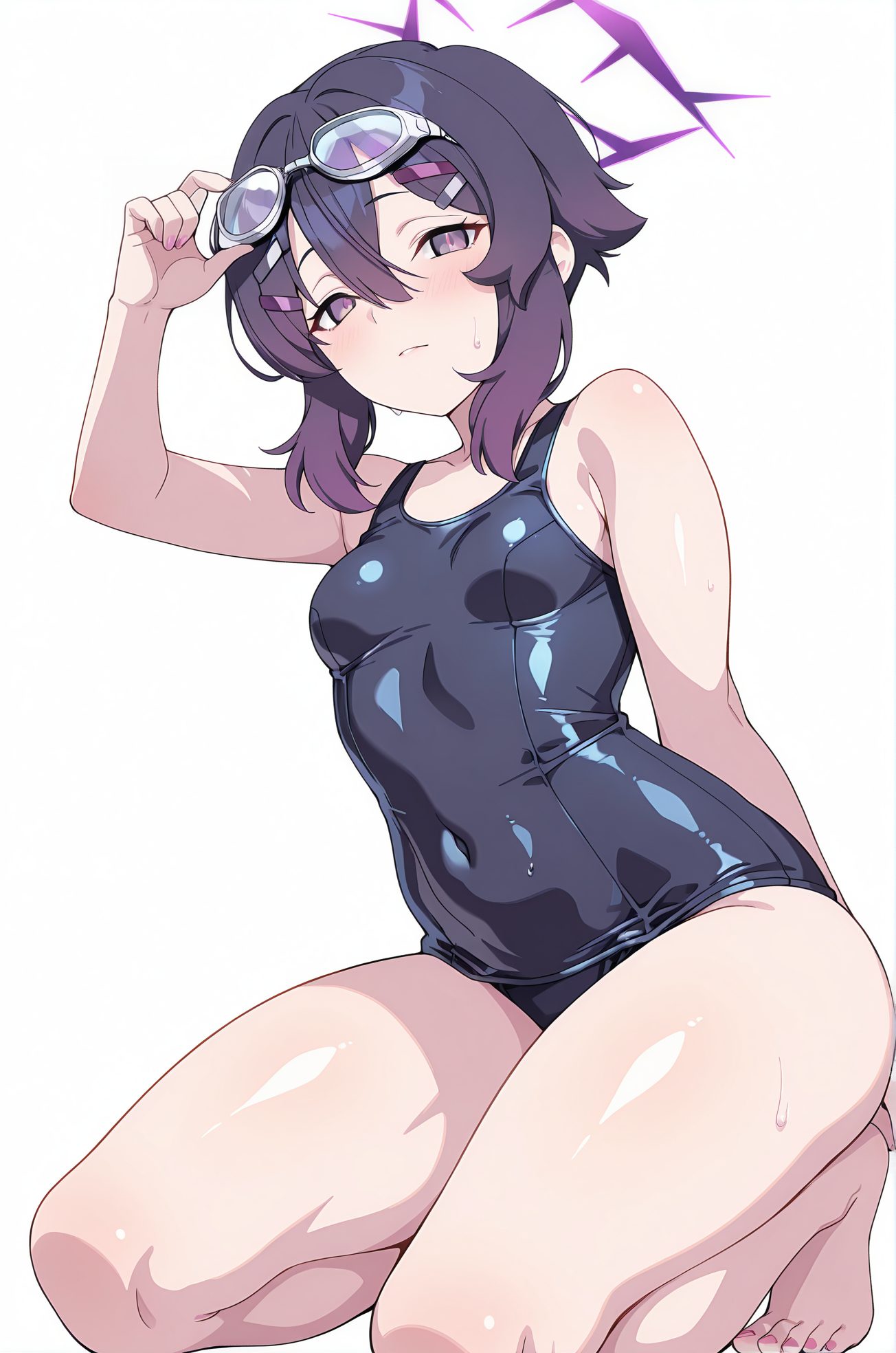 伊草ハルカのスク水AIイラスト