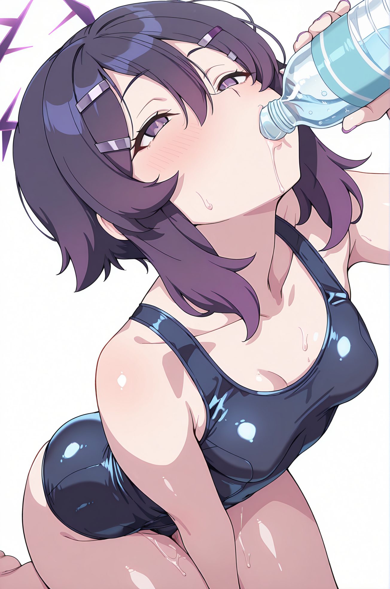 伊草ハルカのスク水AIイラスト