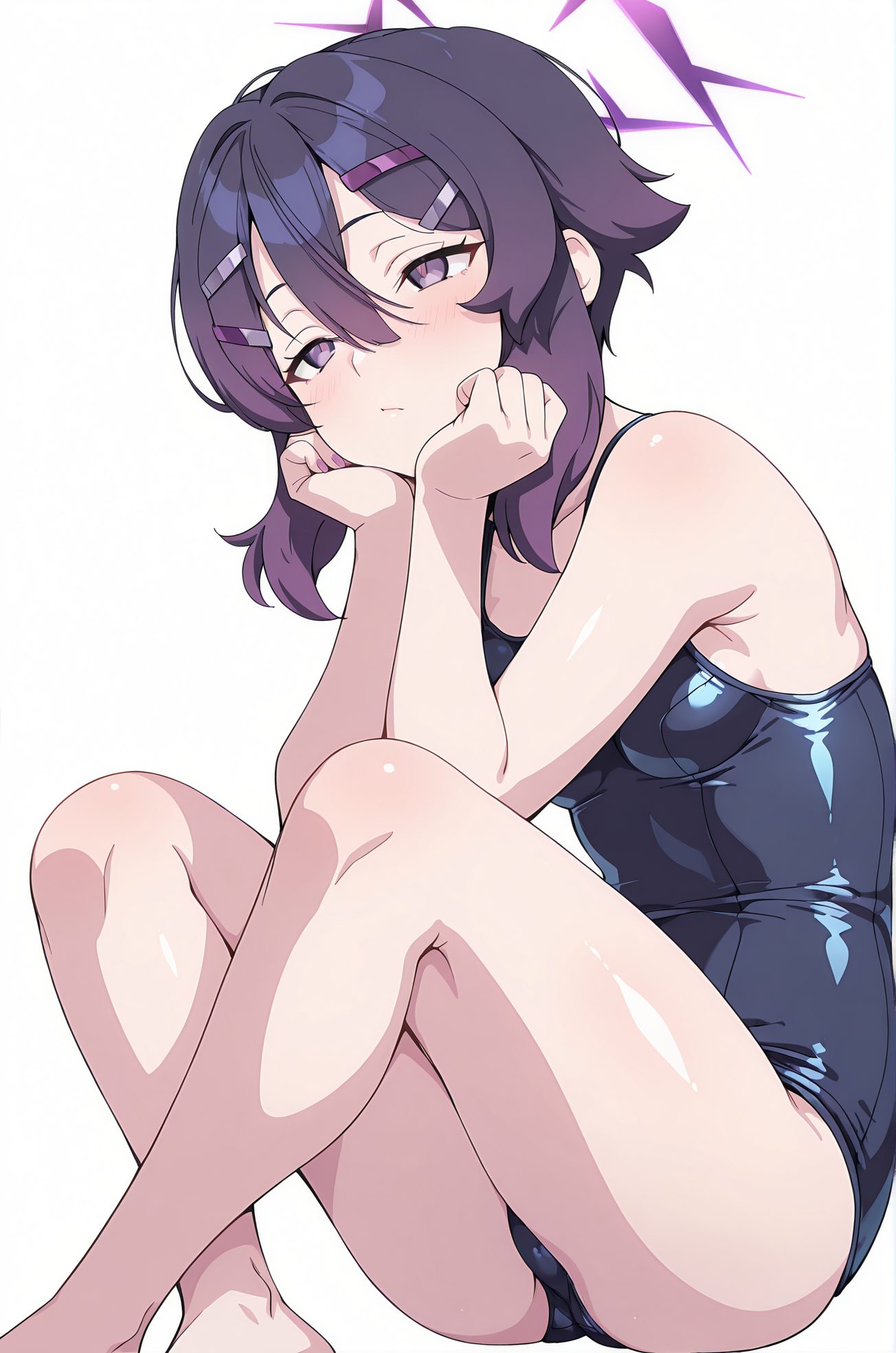 伊草ハルカのスク水AIイラスト