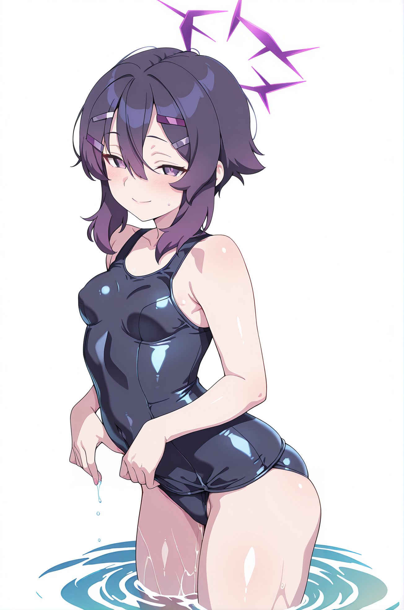 伊草ハルカのスク水姿のAIイラスト