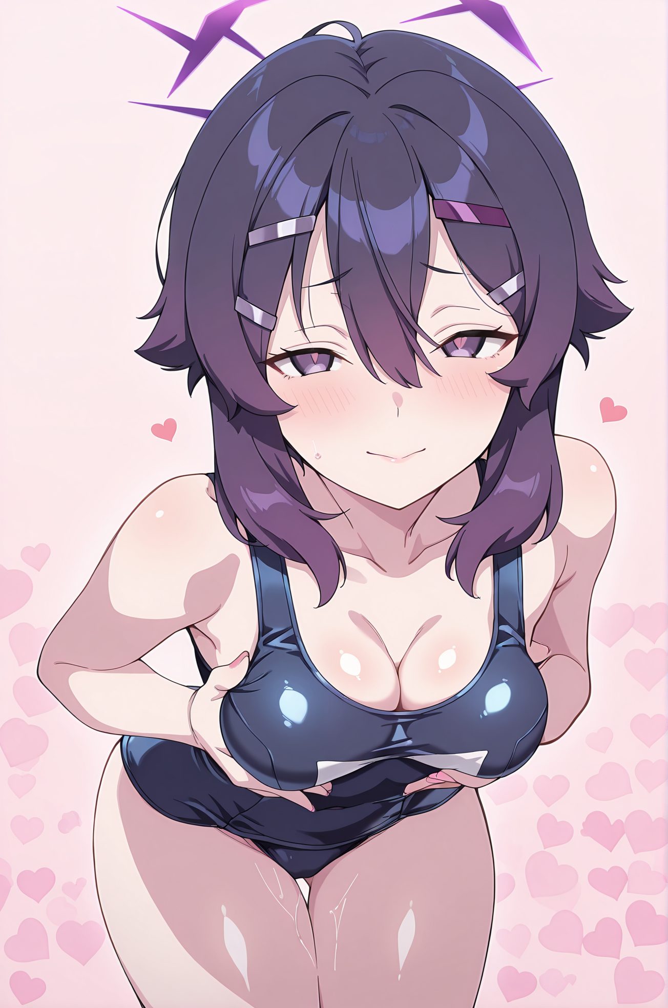 伊草ハルカのスク水AIイラスト