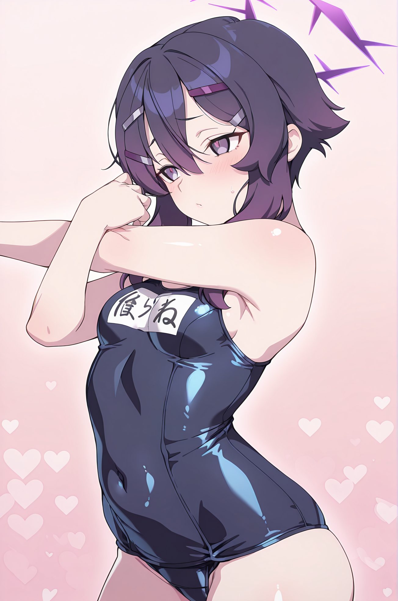 伊草ハルカのスク水AIイラスト