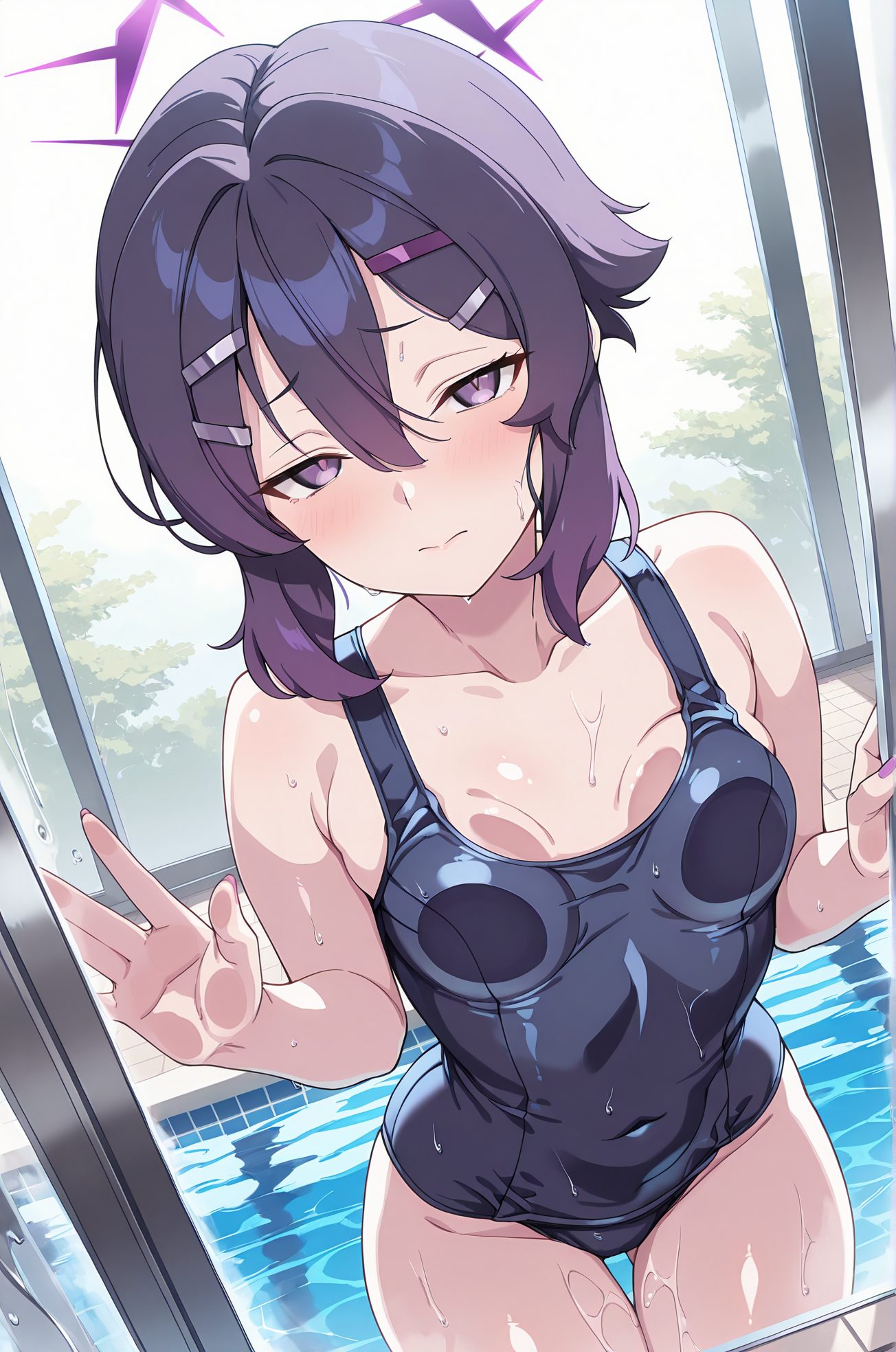 伊草ハルカの水着AIイラスト