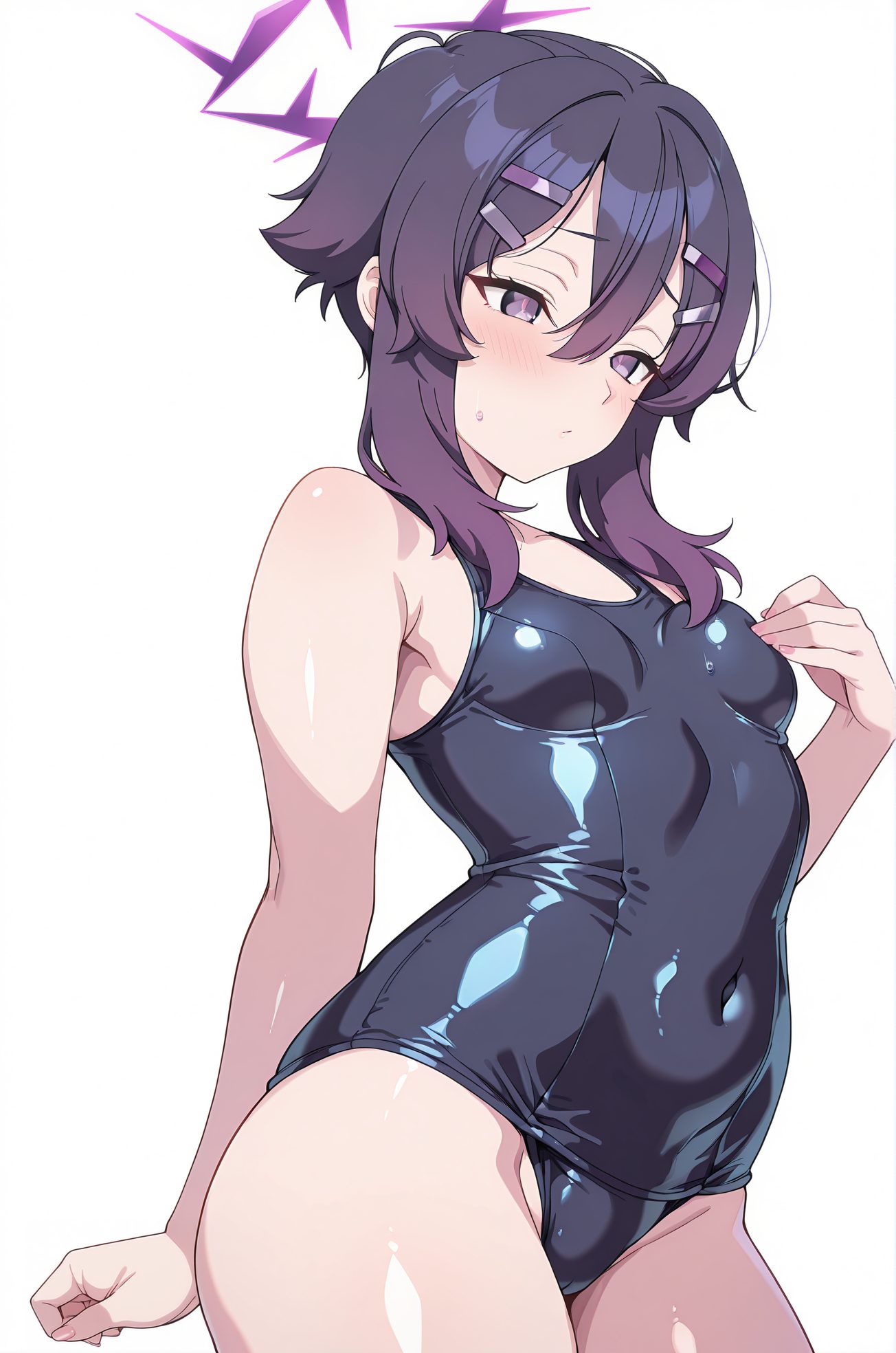 伊草ハルカのスク水AIイラスト
