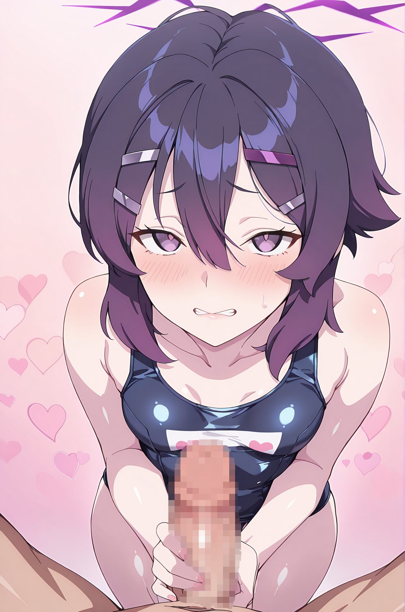 伊草ハルカのスク水AIイラスト