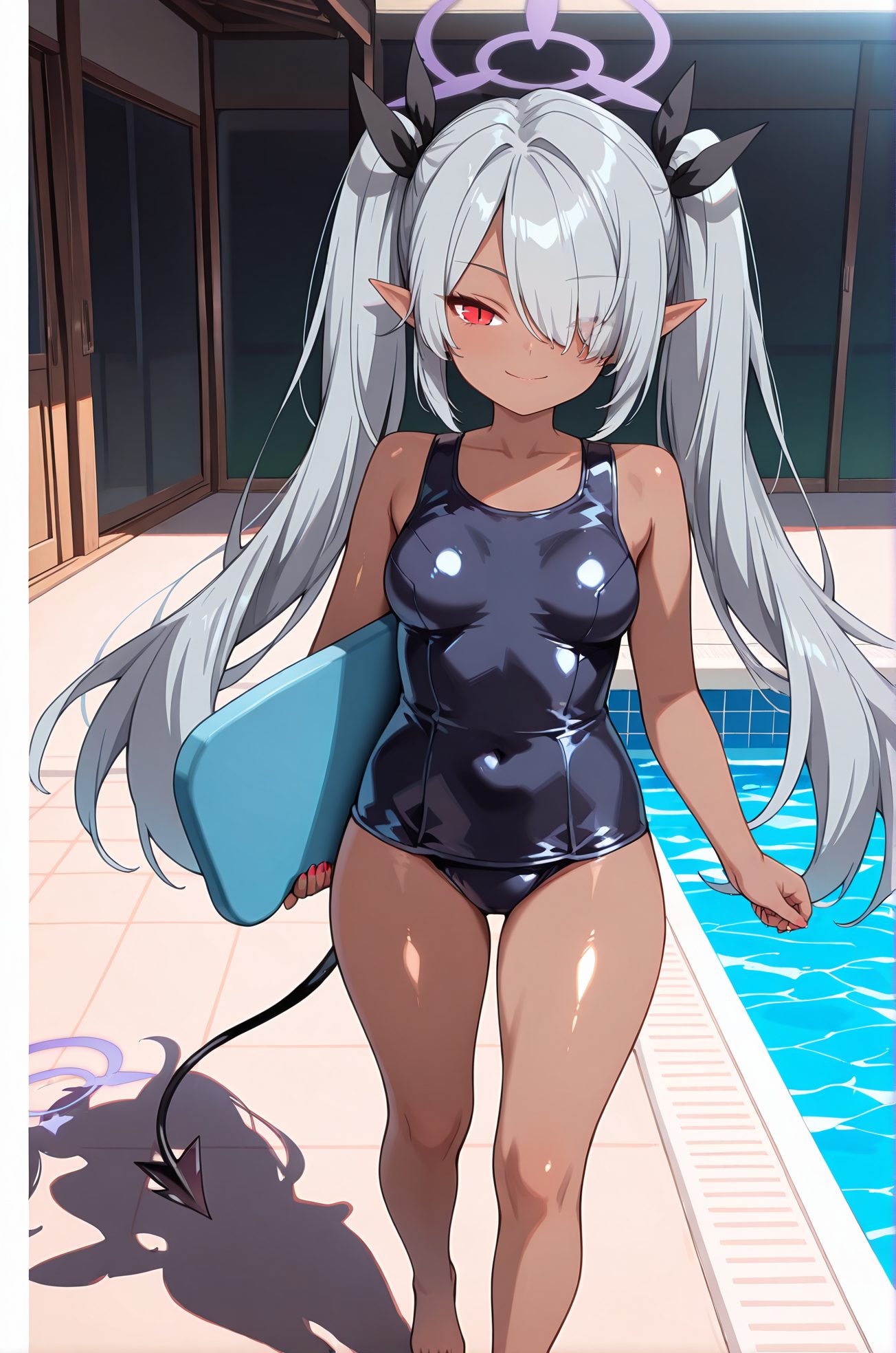 イオリのスク水AIイラスト