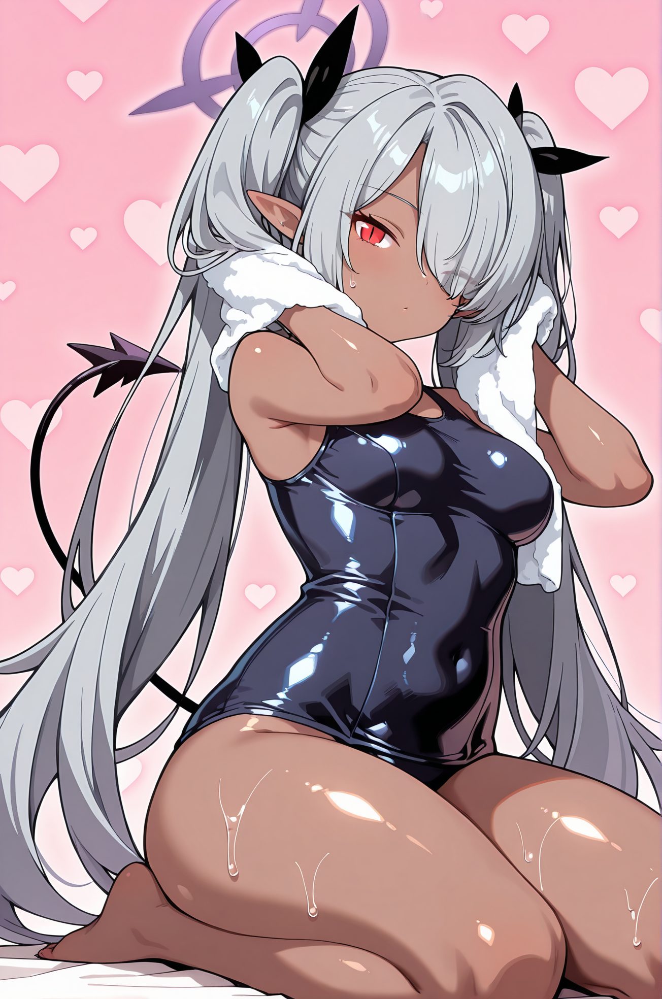 イオリのスク水AIイラスト