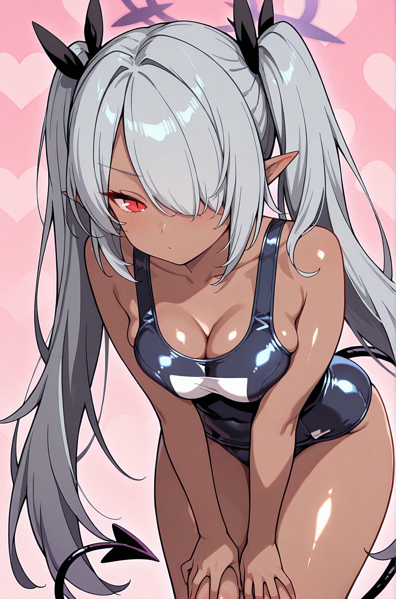 イオリのスク水AIイラスト