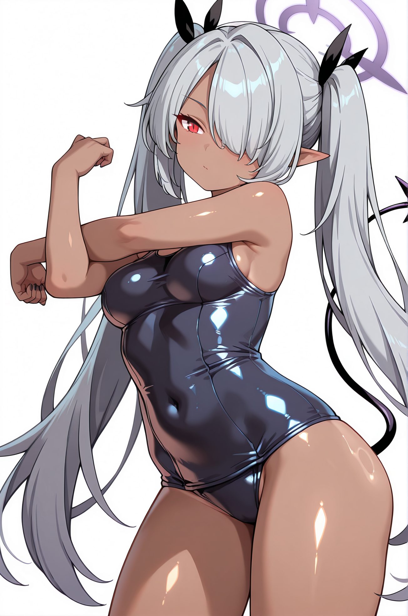 イオリのスク水AIイラスト