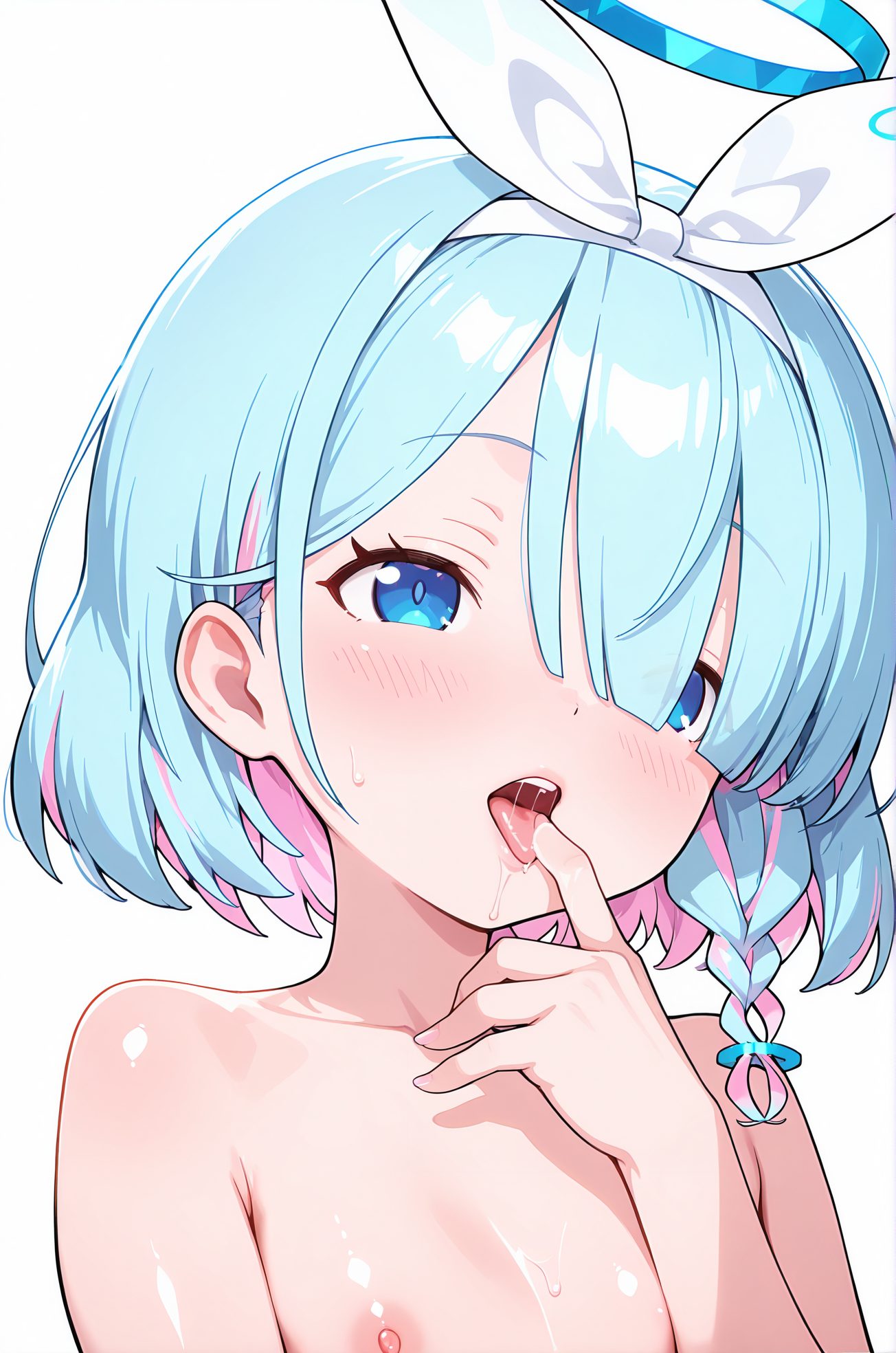 アロナの裸のAIイラスト