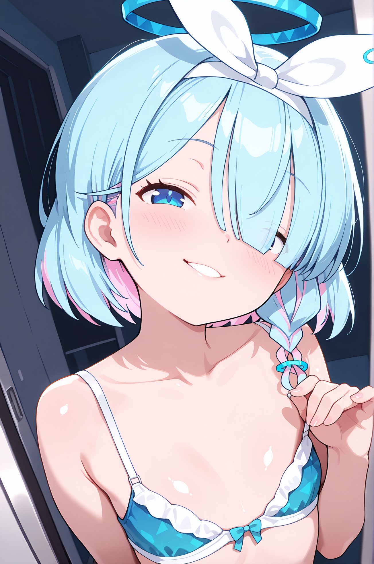 アロナの可愛い下着姿のAIイラスト