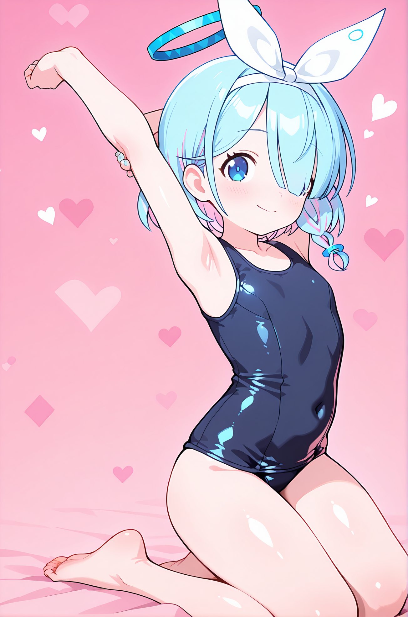 アロナの水着AIイラスト