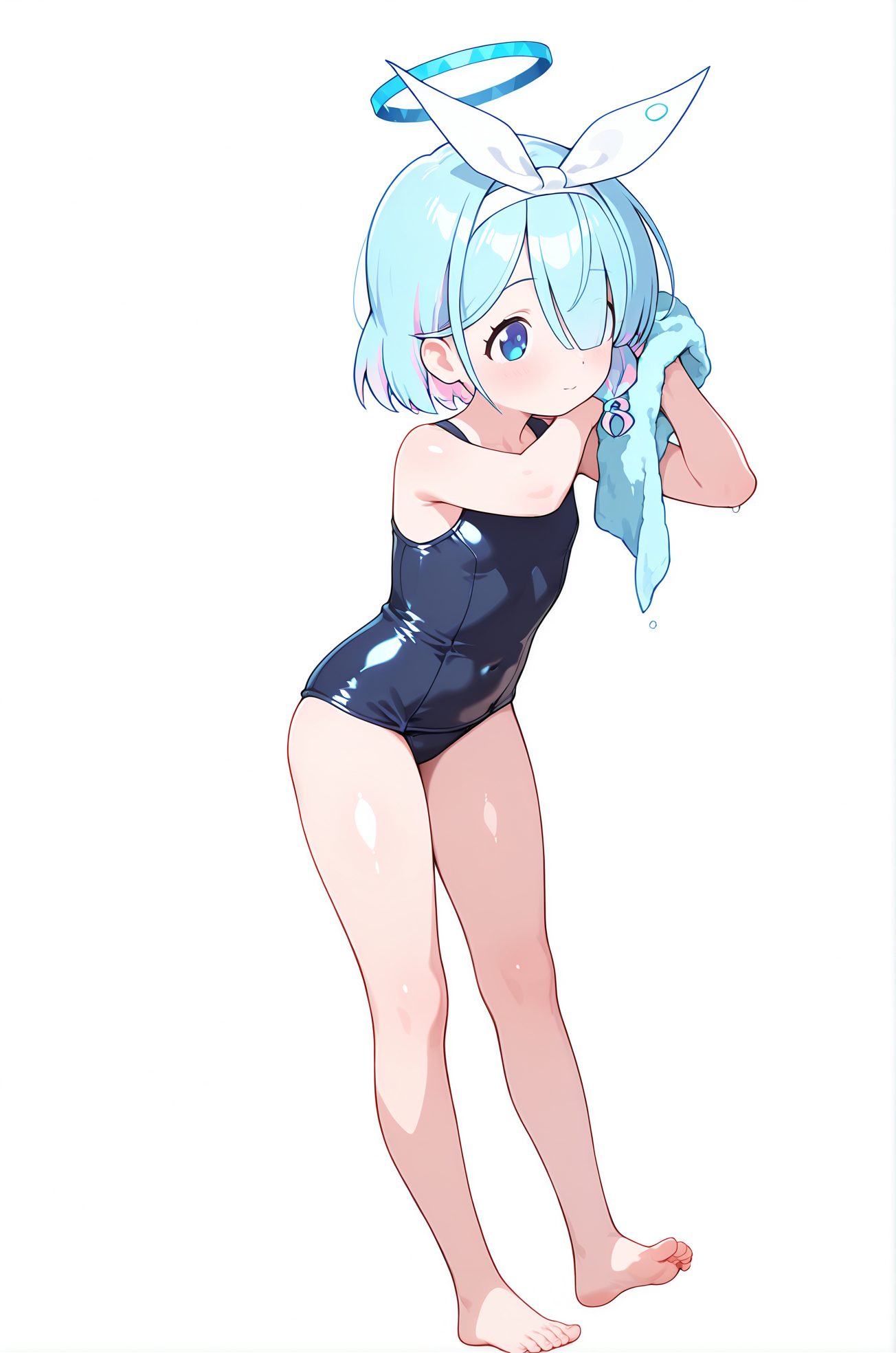 アロナの水着AIイラスト