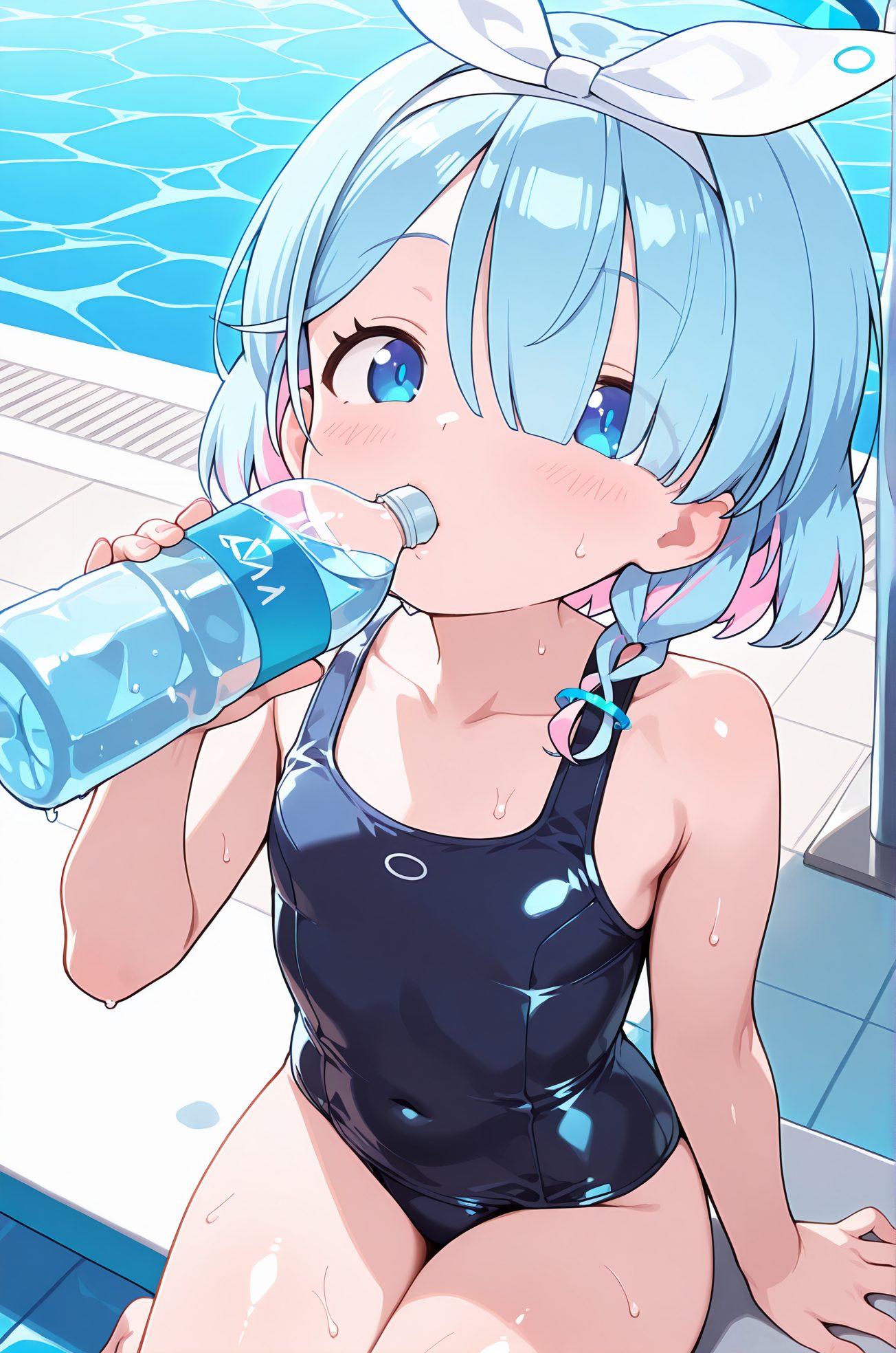 アロナの水着AIイラスト