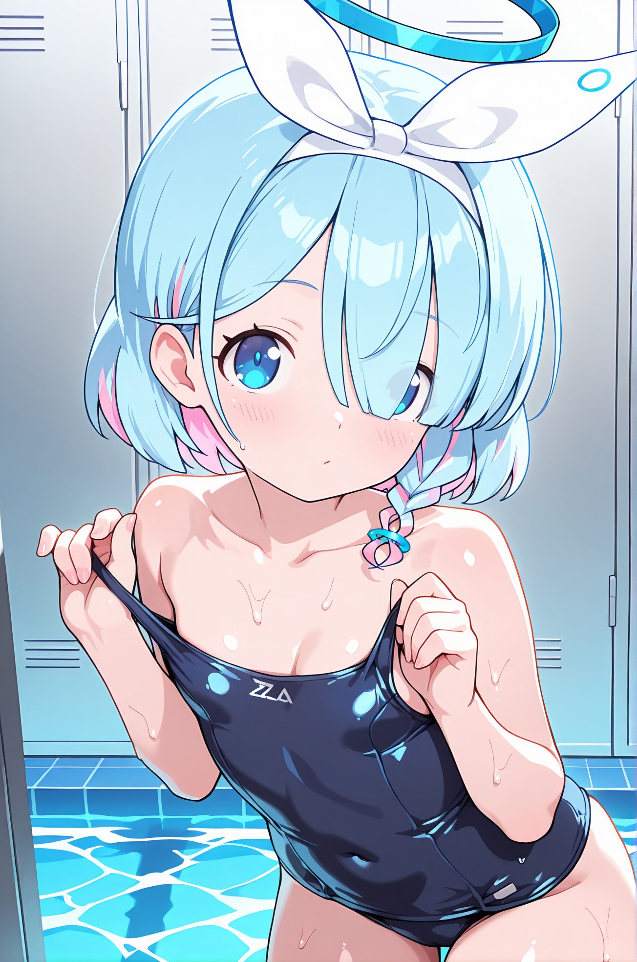 アロナの水着AIイラスト