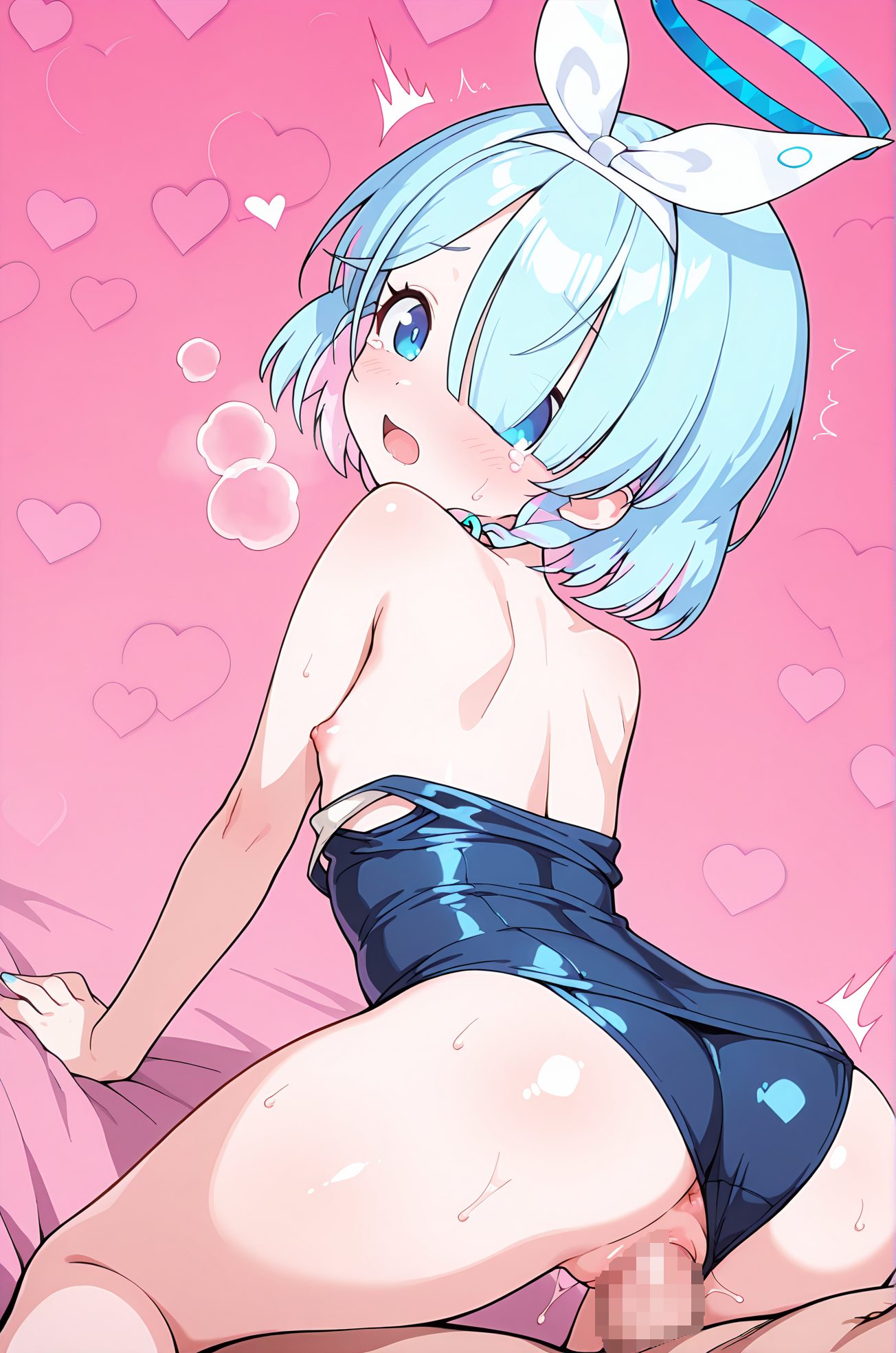アロナの水着姿AIイラスト