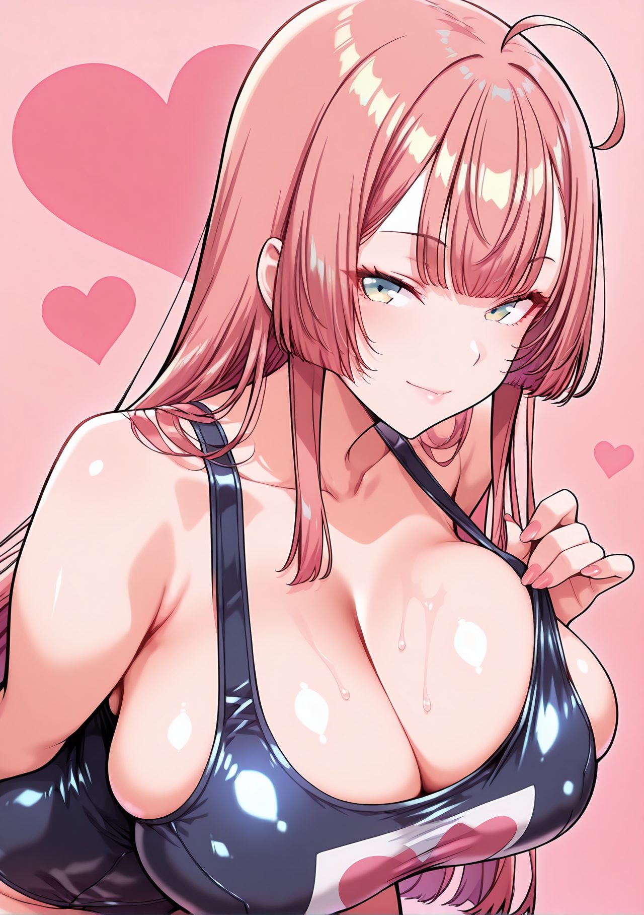 スクール水着が魅力的なスク水の二次創作AIイラスト