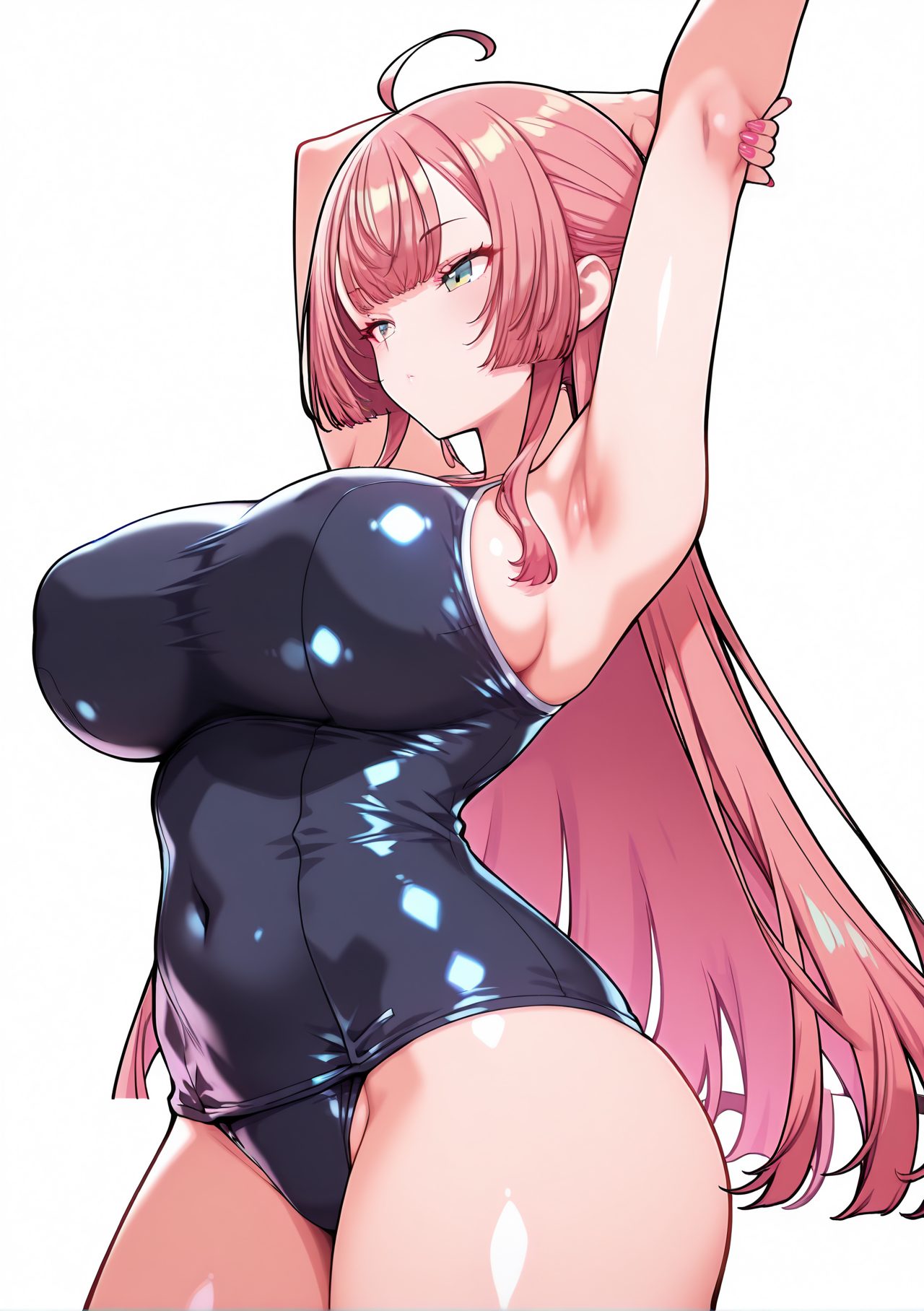 スクール水着！スク水のエロ可愛いAIイラスト