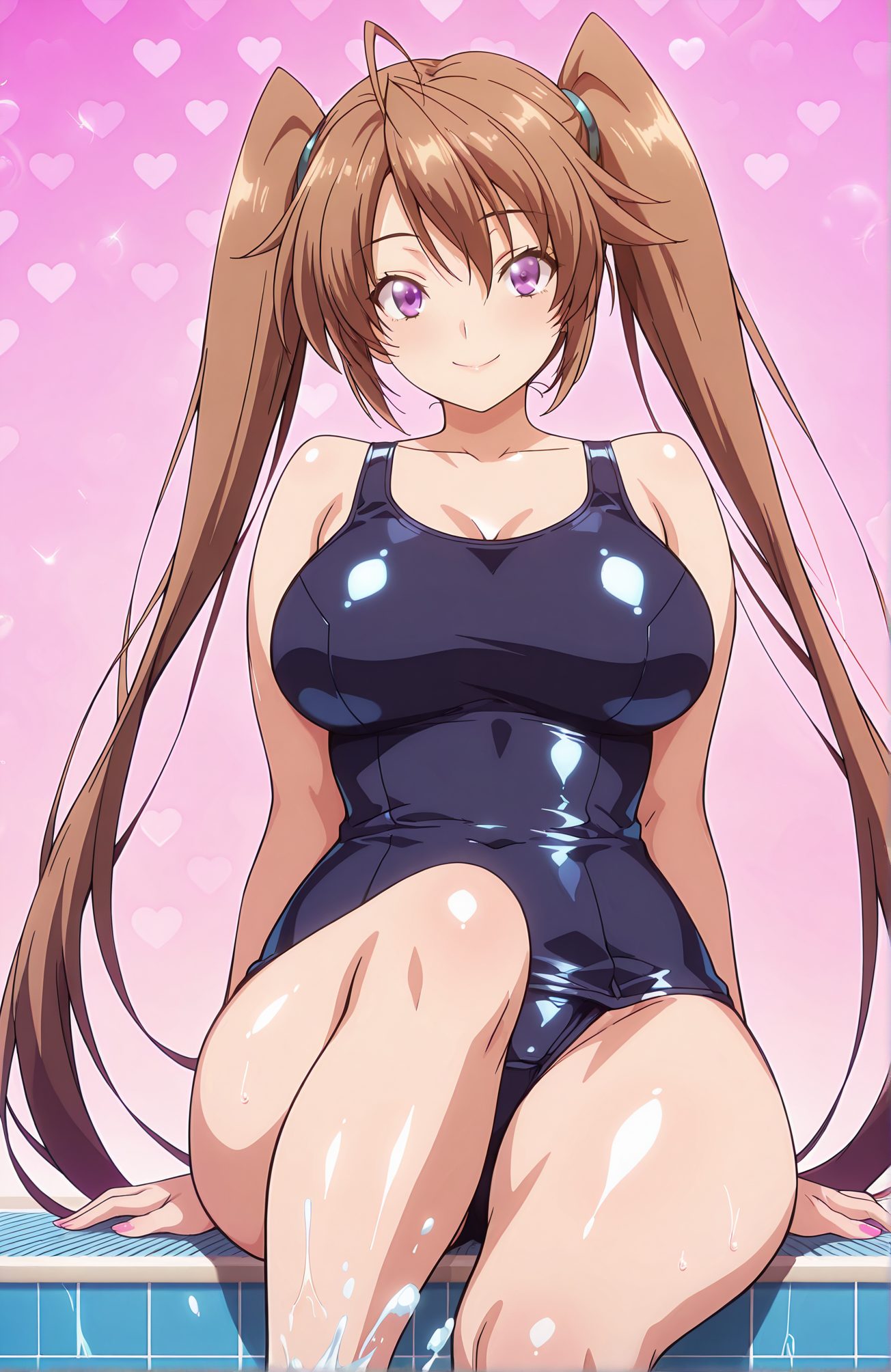 紫藤イリナ・茶髪の紫藤イリナのAIイラスト