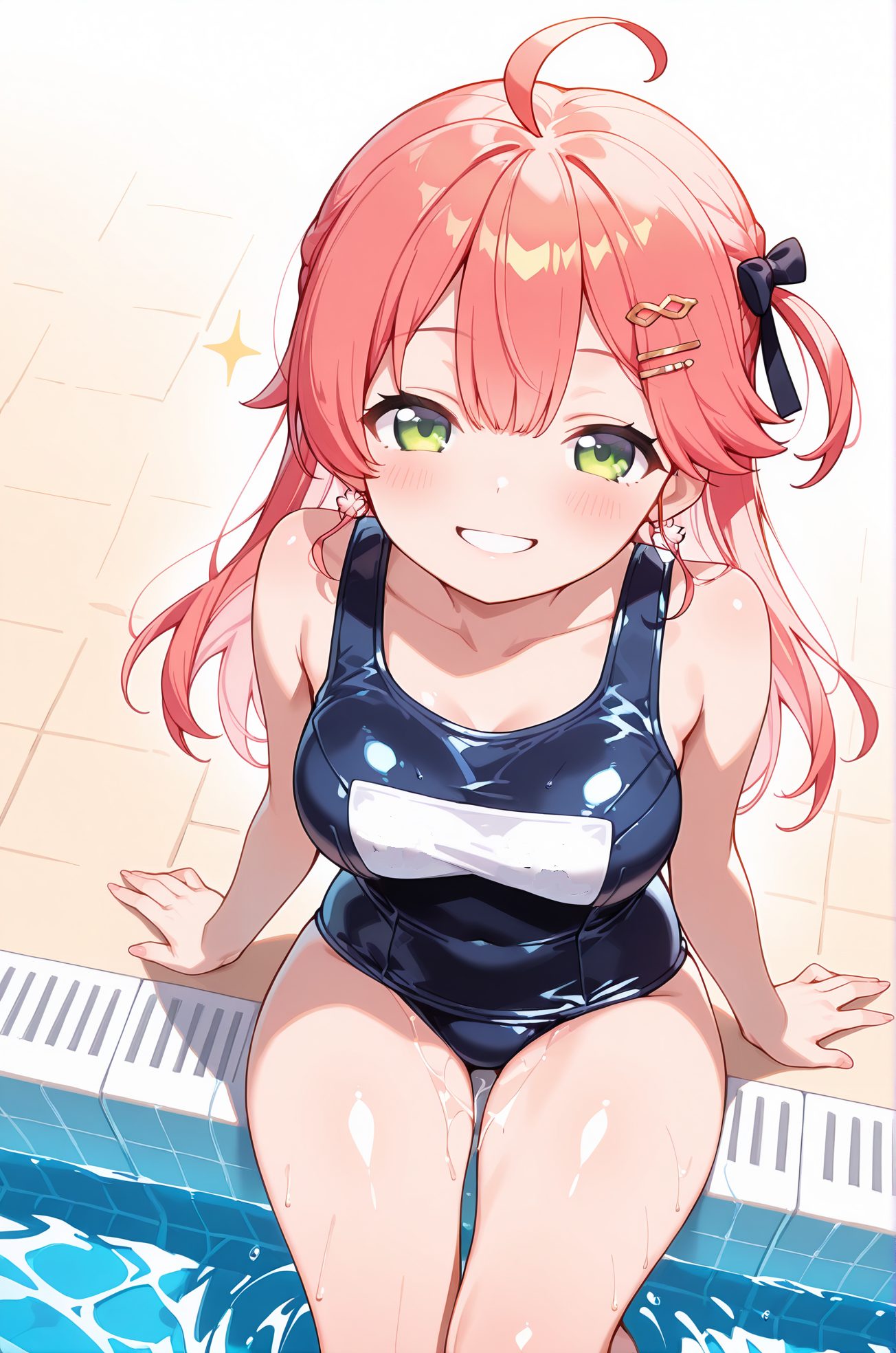 肩出し×前髪!さくらみこのエロ可愛いAIイラスト