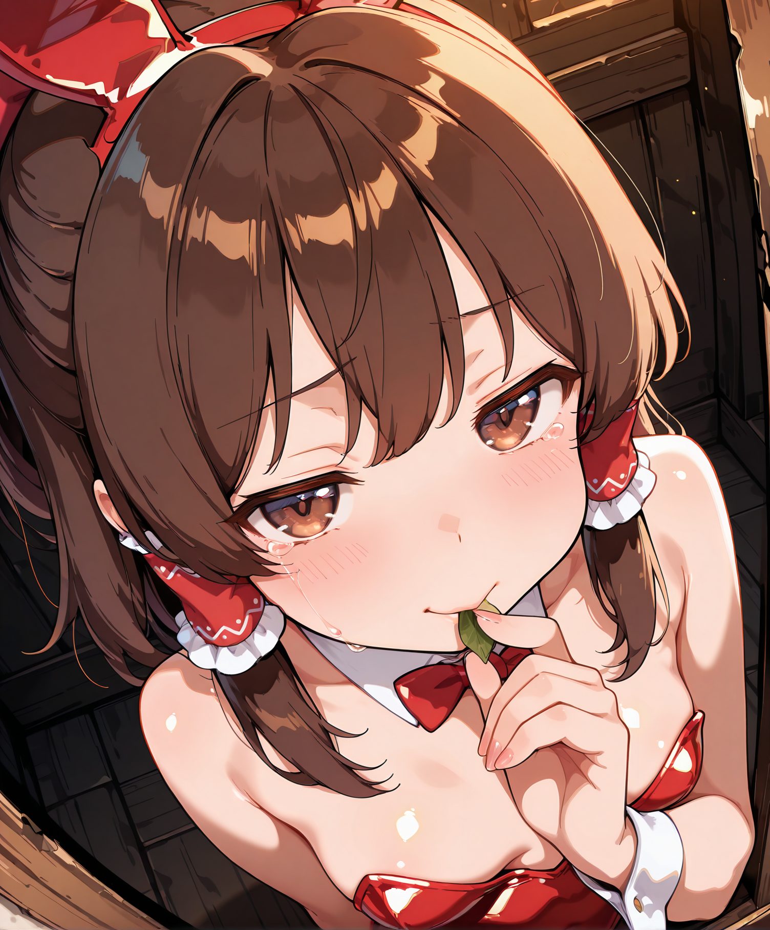 博麗霊夢の博麗霊夢姿を描いたAIイラスト
