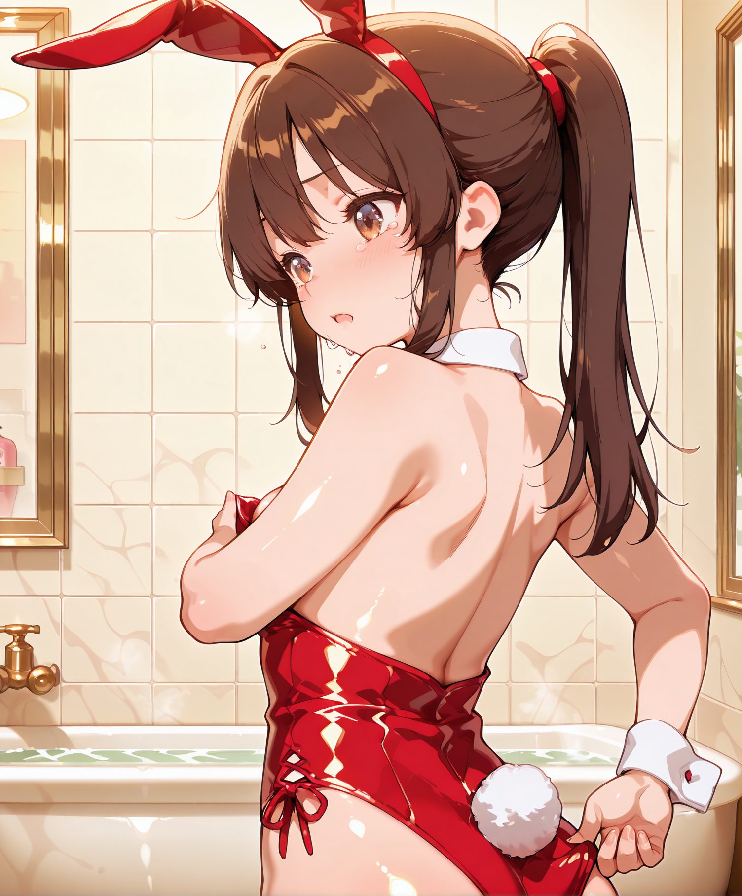 博麗霊夢が魅力的な博麗霊夢の二次創作AIイラスト
