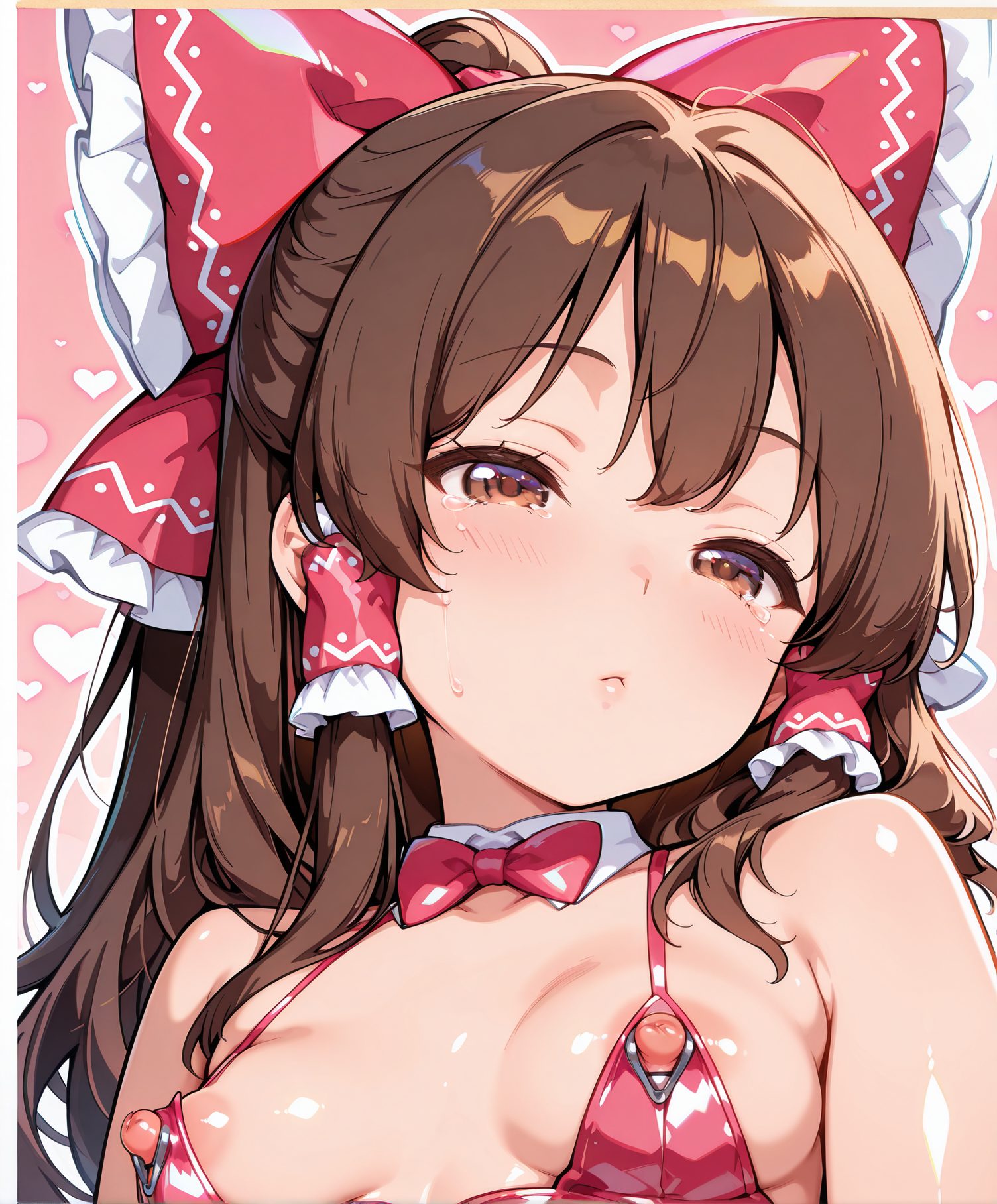 博麗霊夢が魅力的な博麗霊夢の二次創作AIイラスト