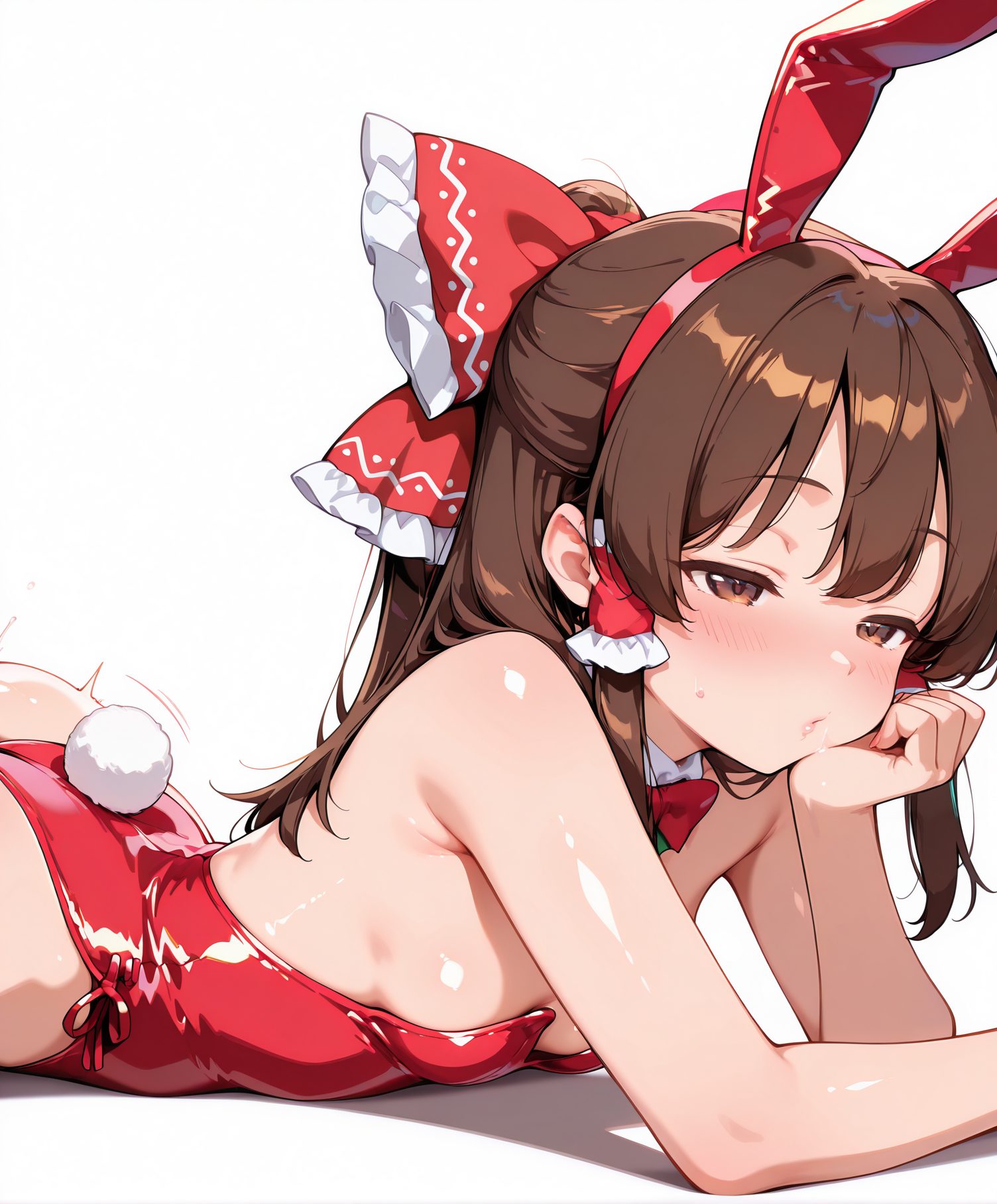 博麗霊夢が魅力的な博麗霊夢の二次創作AIイラスト