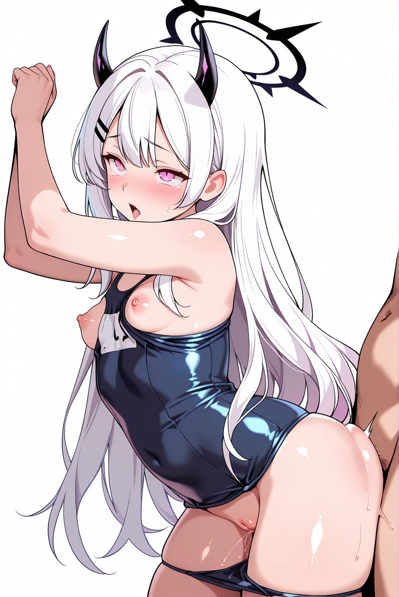 小さな胸・涙の空崎ヒナのAIイラスト
