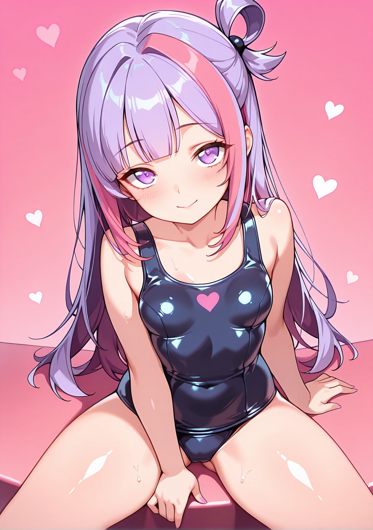 スクール水着のスク水のAIイラスト