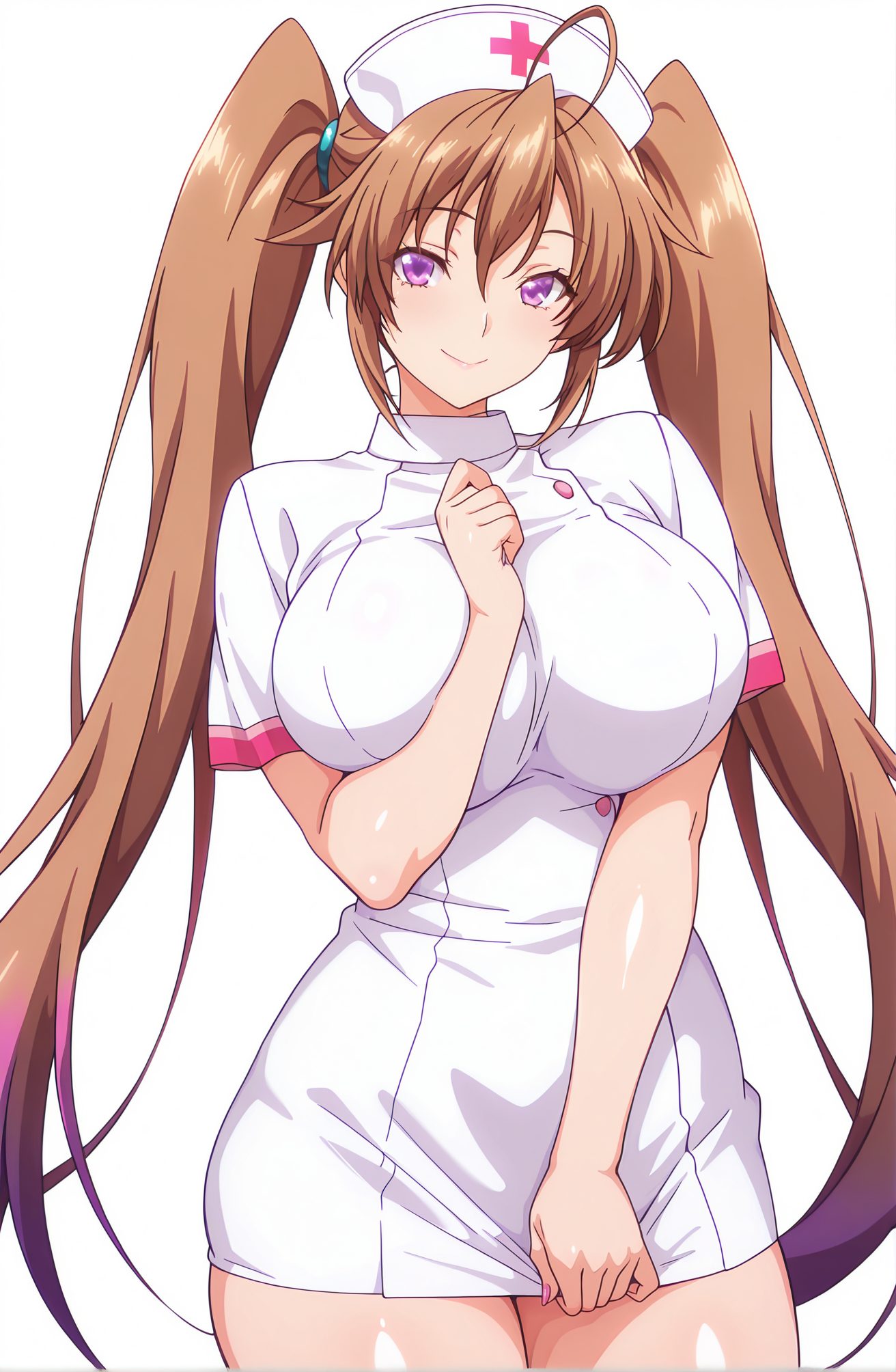 紫藤イリナ・大きな胸の紫藤イリナのAIイラスト
