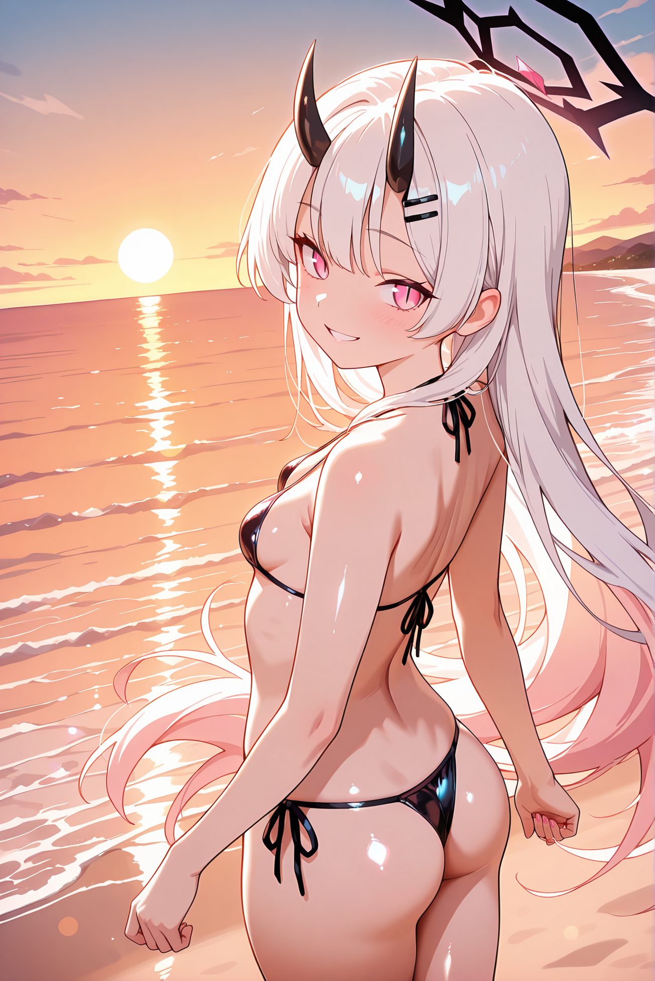 前髪・とても長い髪の空崎ヒナのAIイラスト
