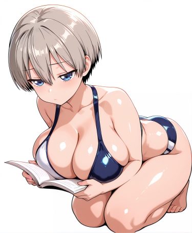 【巨乳二次元エロ画像】宇崎花の競泳水着&マイクロビキニなどなど厳選40枚＋おまけ
