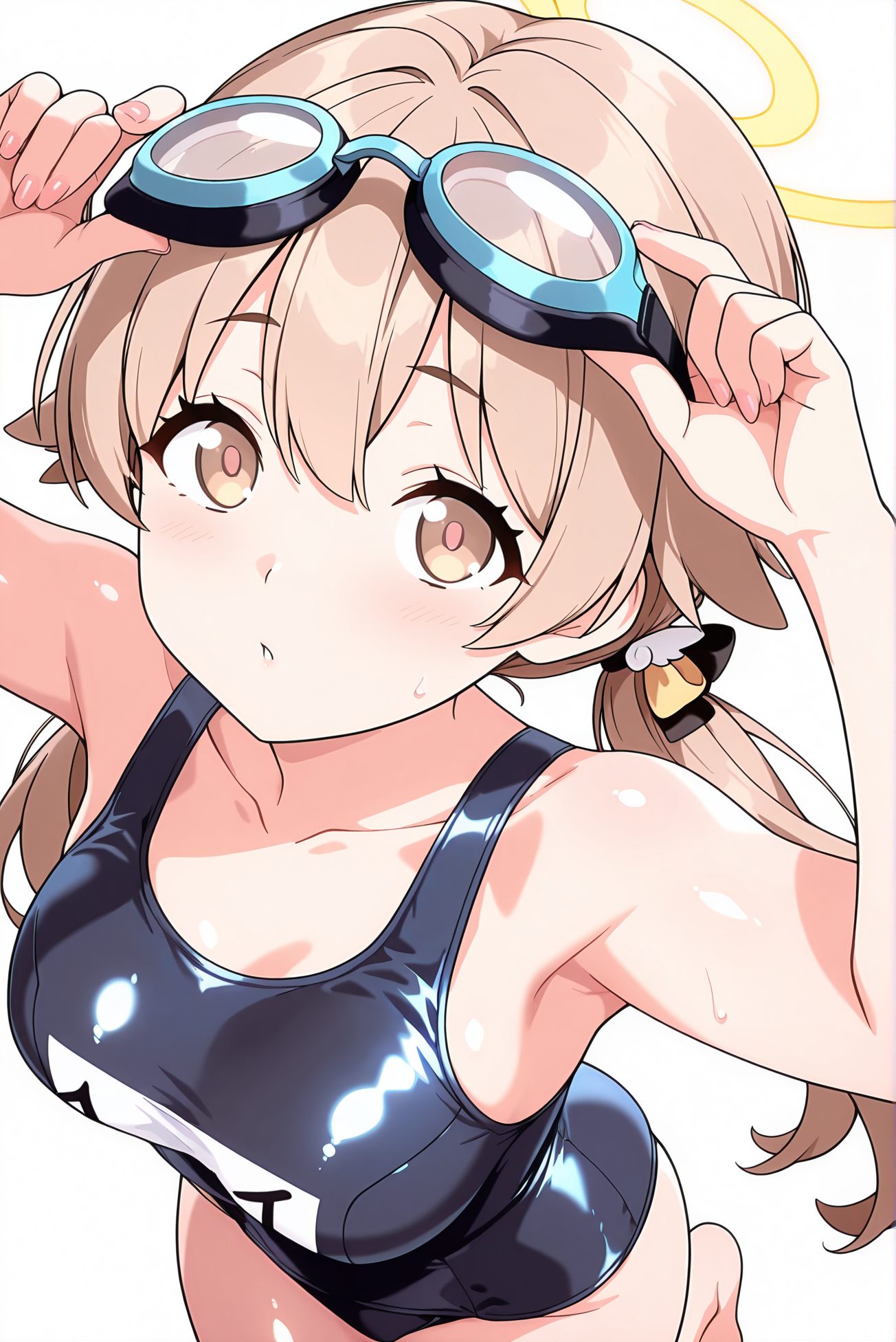 長い髪・鎖骨の阿慈谷ヒフミのAIイラスト