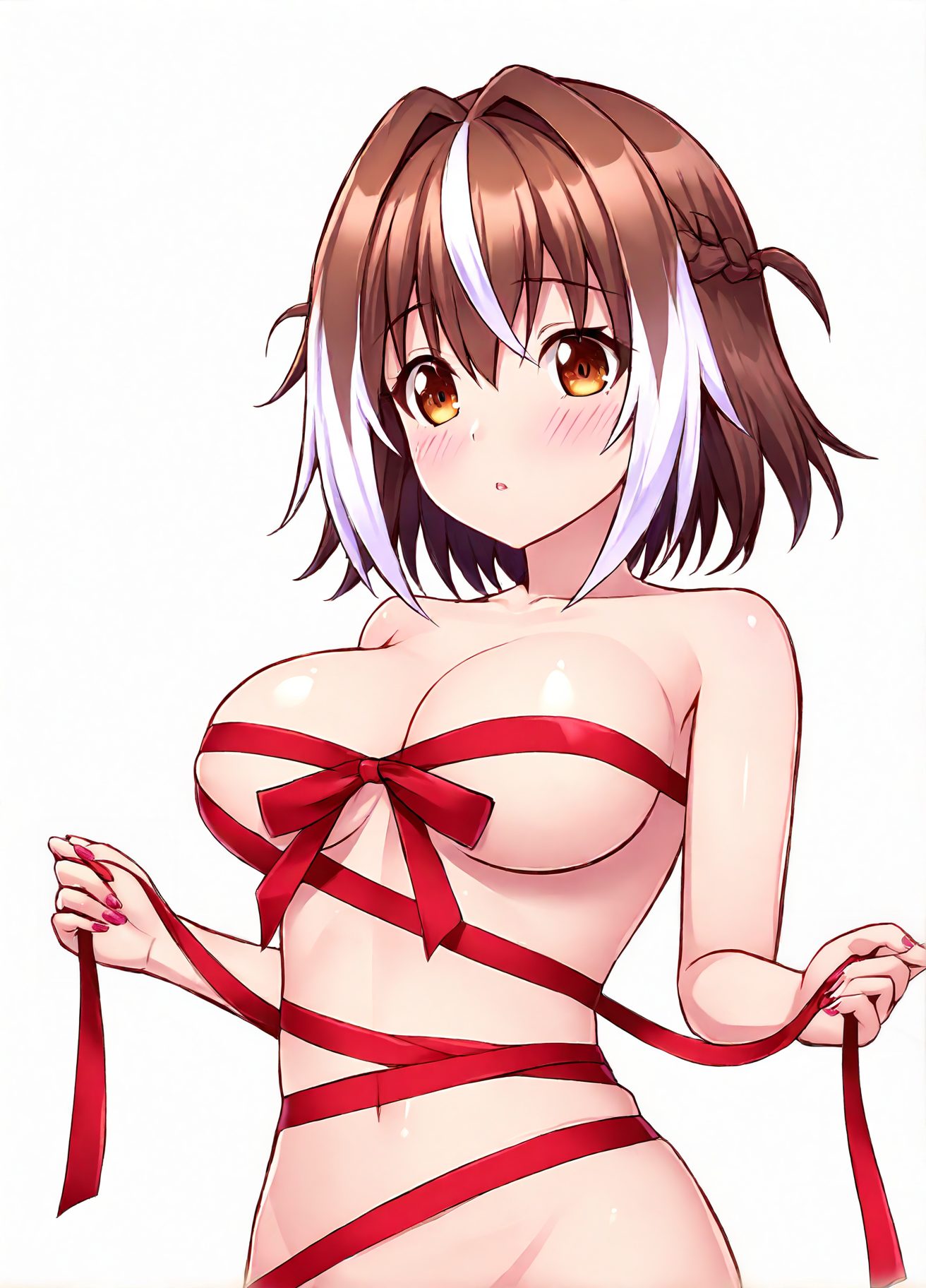 巨乳×ぱっつん！麻雀ファイトガールのエロ可愛いAIイラスト